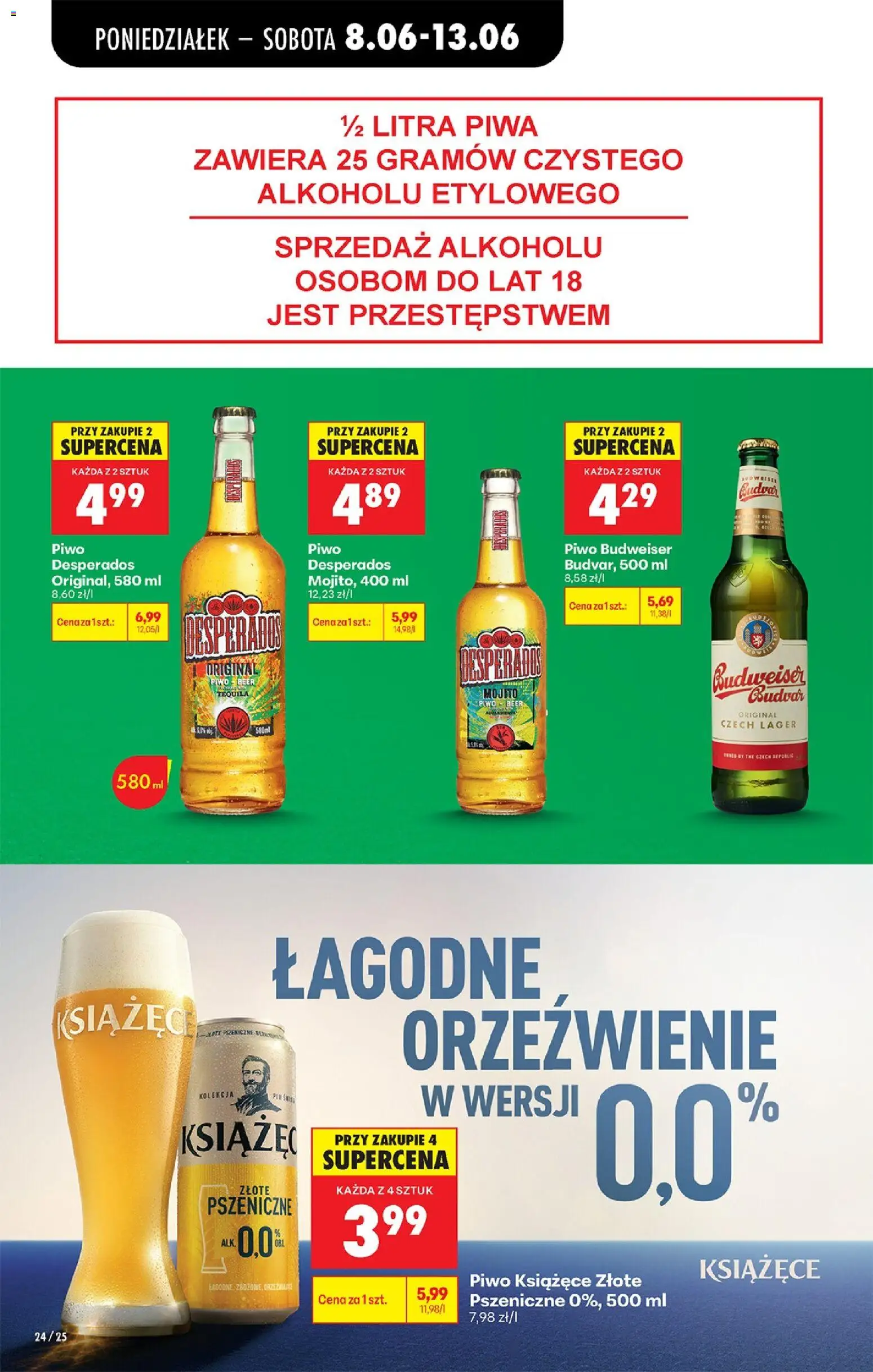 Biedronka Polsko leták od 08.06.2026 | Strana: 26 | Produkty: Budvar, Desperados, Tequila, Mojito