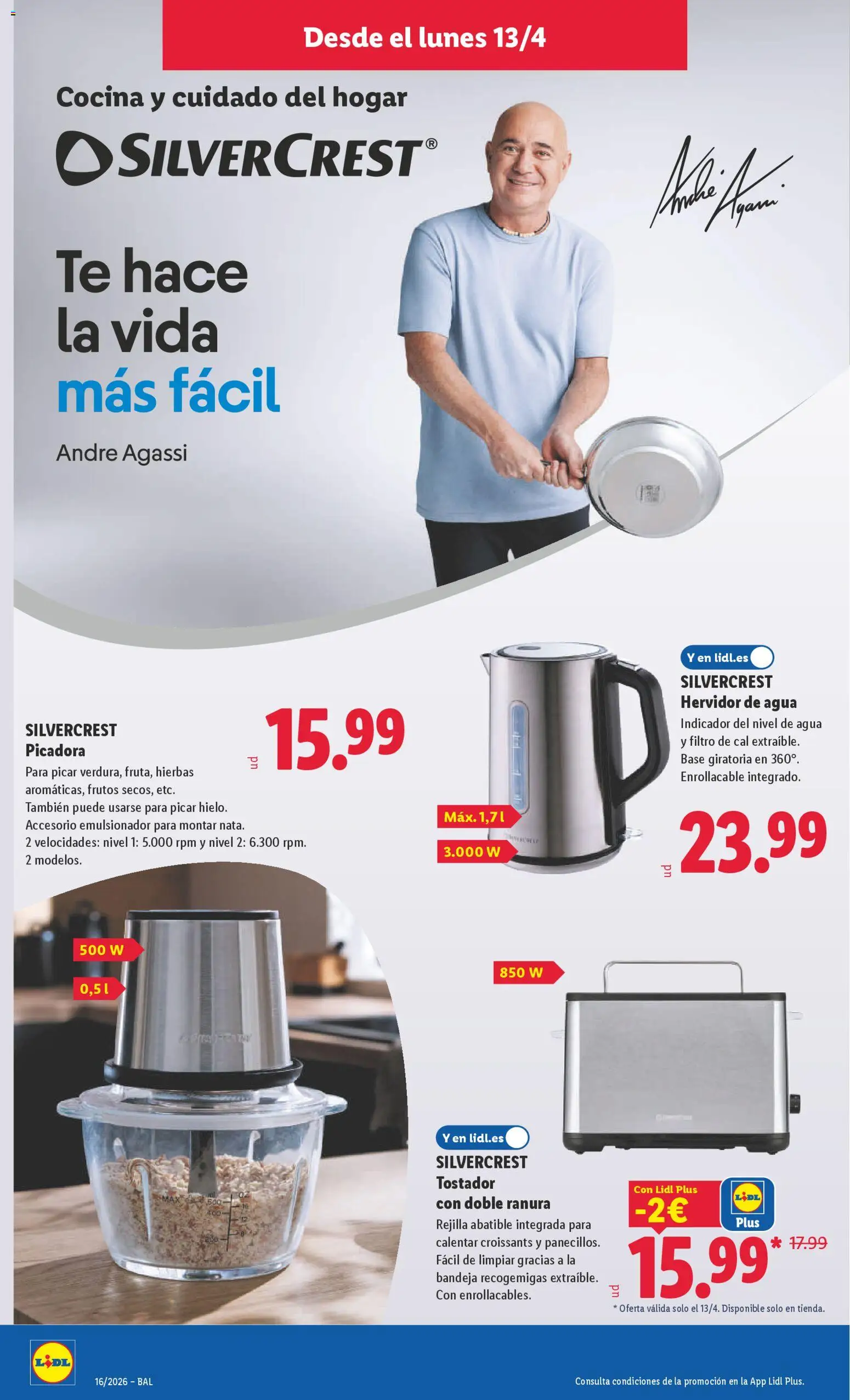 Lidl folleto de bazar │ válido desde el 13.04.2026 | Página: 6 | Productos: Té, Cocina, Tostador, Bandeja