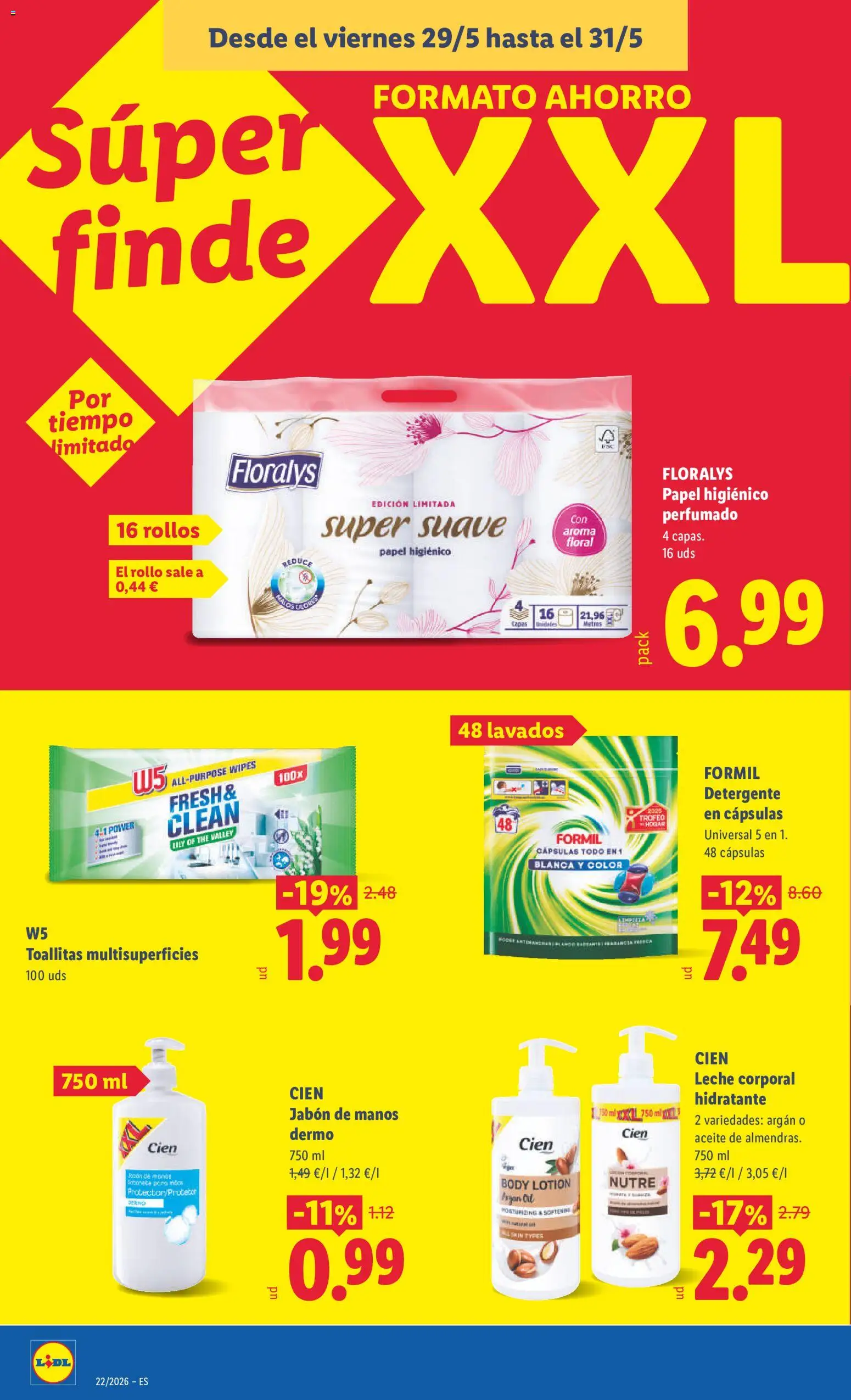 Lidl folleto │ válido desde el 25.05.2026 | Página: 20 | Productos: Leche corporal, Jabón, Papel higienico, Body