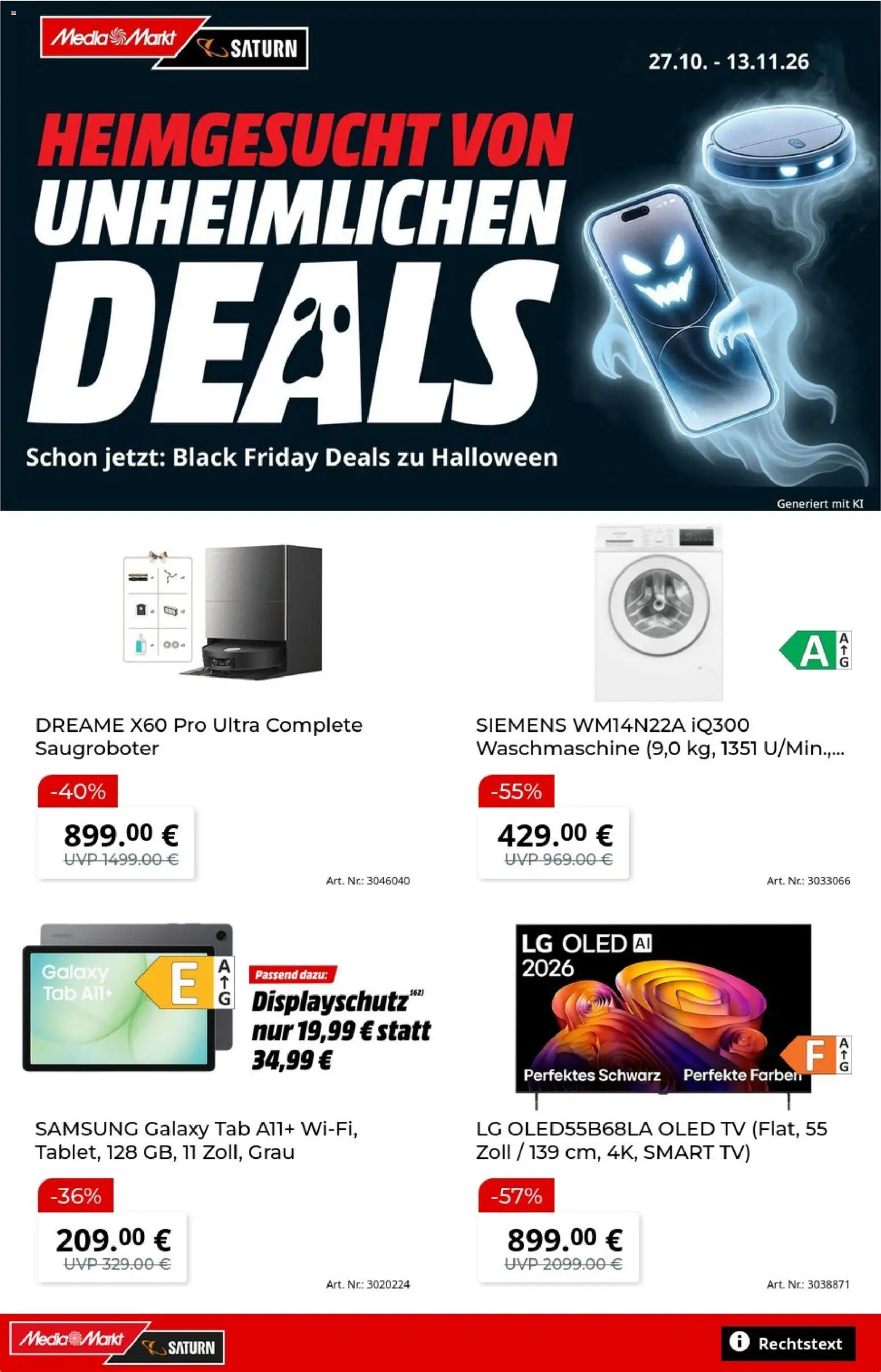 Media Markt Black Friday – gültig ab 27.10.2026 | Seite: 1