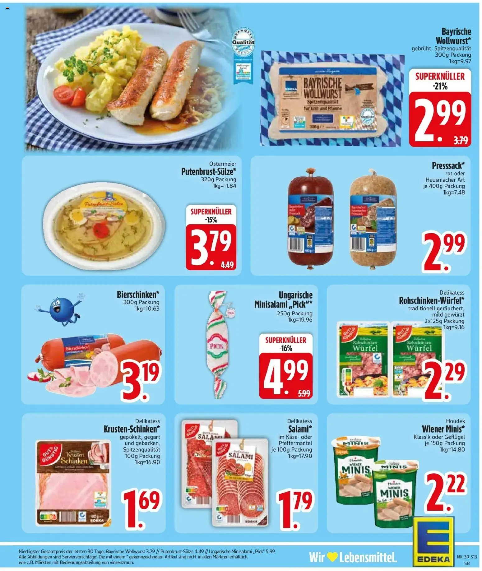 Edeka Prospekt Sauerlach (ab 21.09.2026) » Angebote Online | Seite: 15 | Produkte: Grill, Käse, Salami, Schinken