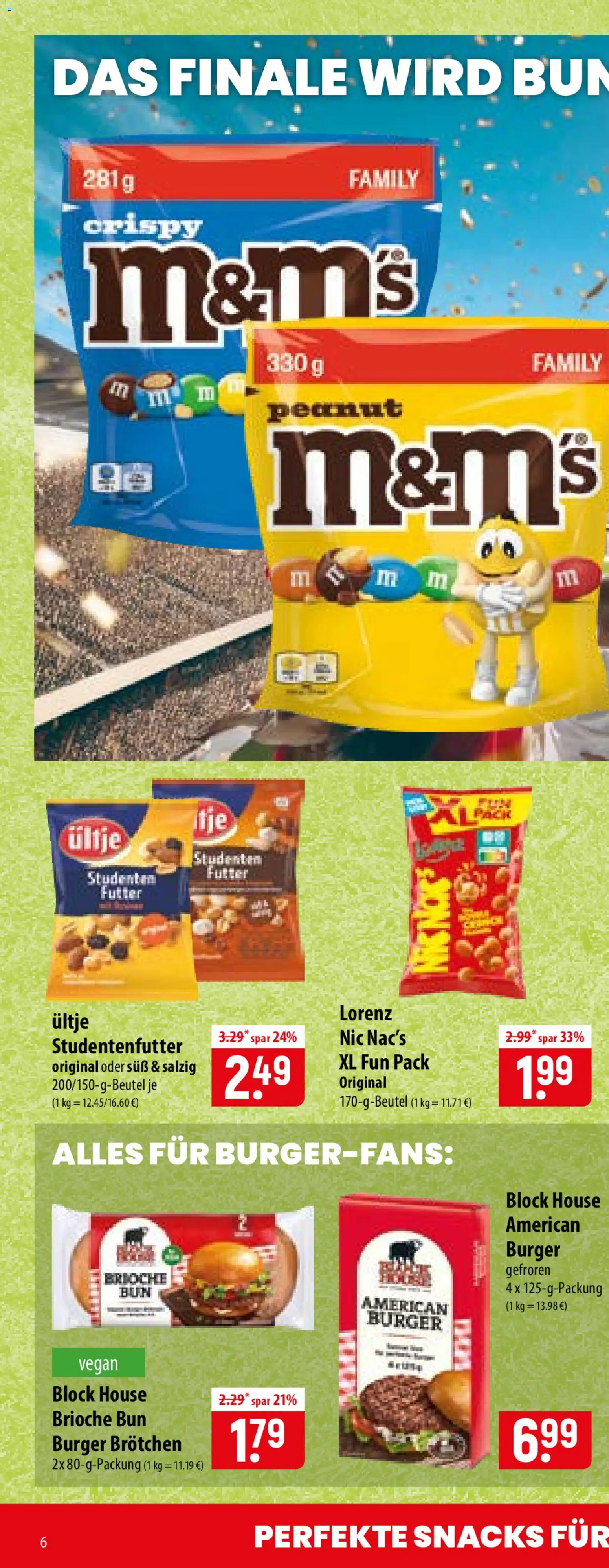Famila Prospekt – gültig ab 13.07.2026 | Seite: 10 | Produkte: Burger, M&M's
