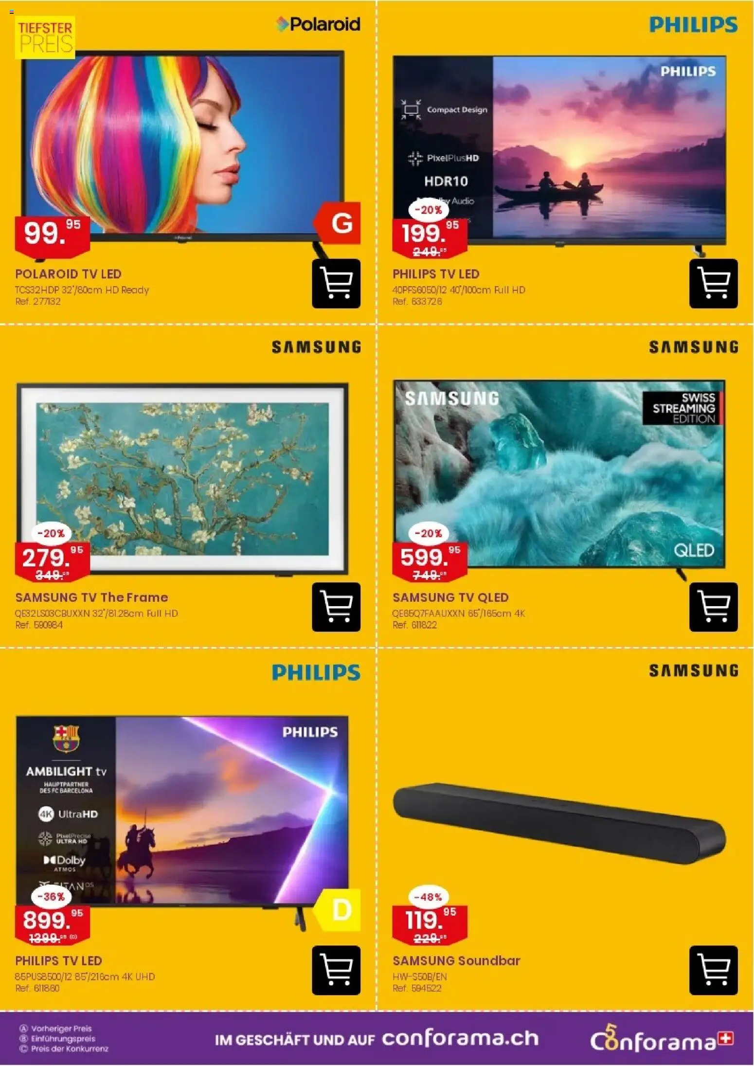 Conforama aktionen E-catalog – gültig ab 07.10.2026 | Seite: 6 | Produkte: Soundbar, TV, Samsung, Philips