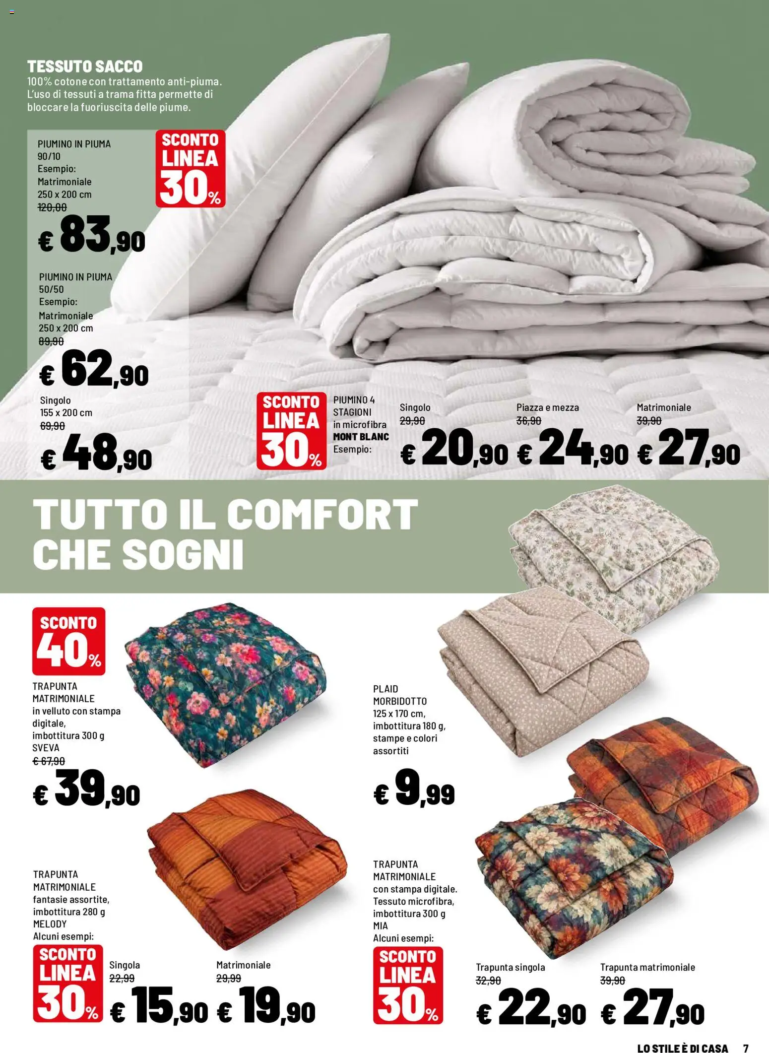 Volantino Iper del 12/10/2026 | Pagina: 7 | Prodotti: Plaid, Trapunta, Stampa