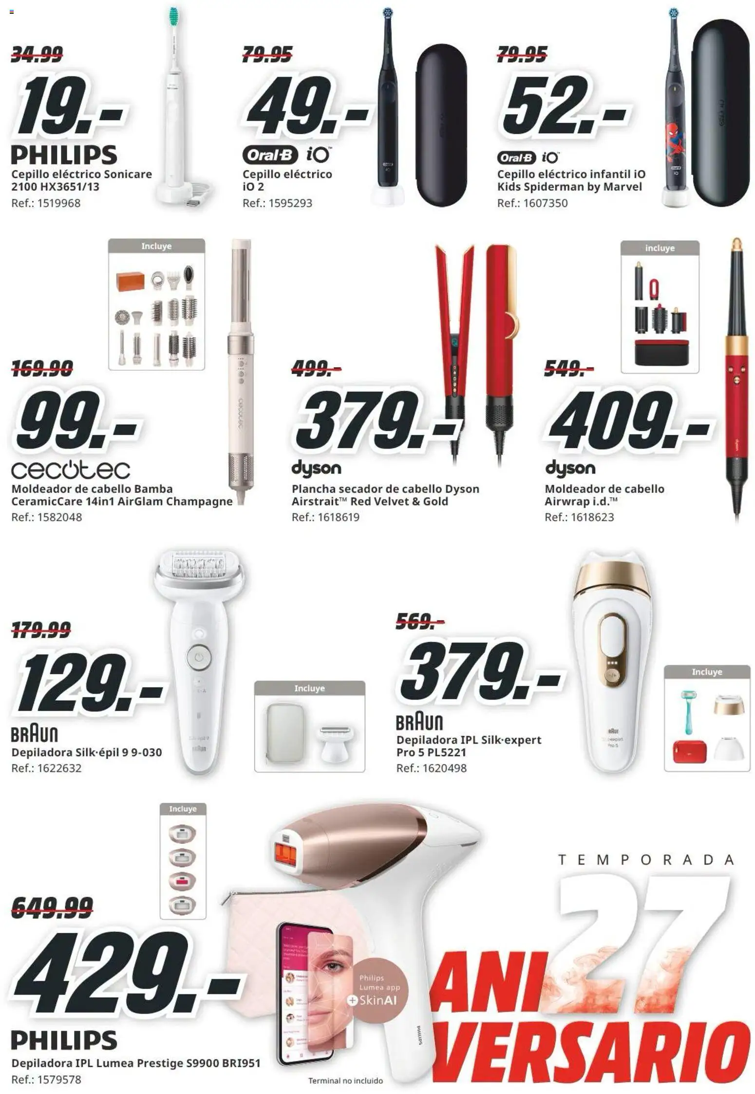 Media Markt folleto │ válido desde el 24/07/2026 | Página: 6 | Productos: Cepillo, Plancha, Depiladora