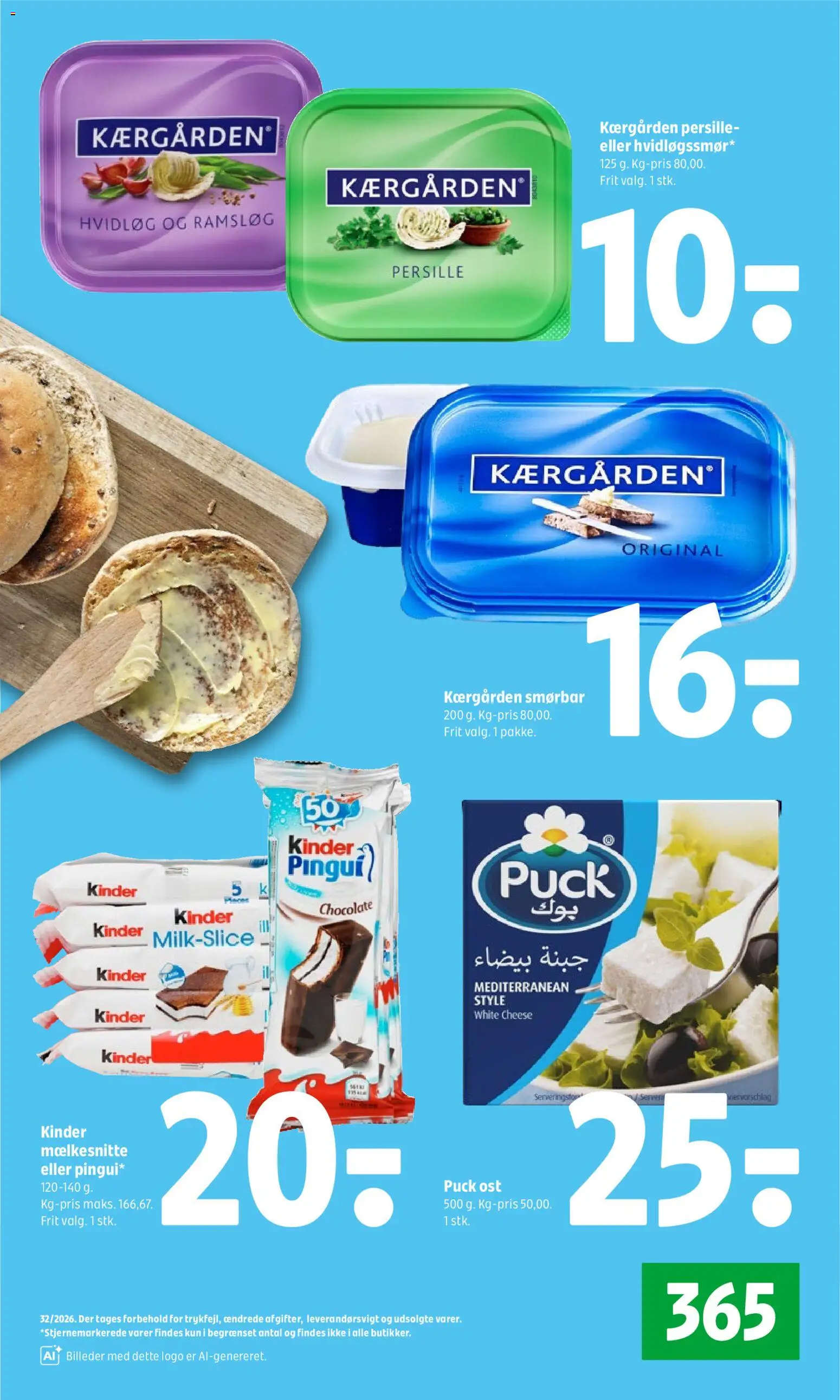 Coop 365 tilbudsavis – gyldig fra 06/08/2026 | Side: 33 | Produkter: Ost, Hvidløg, Persille