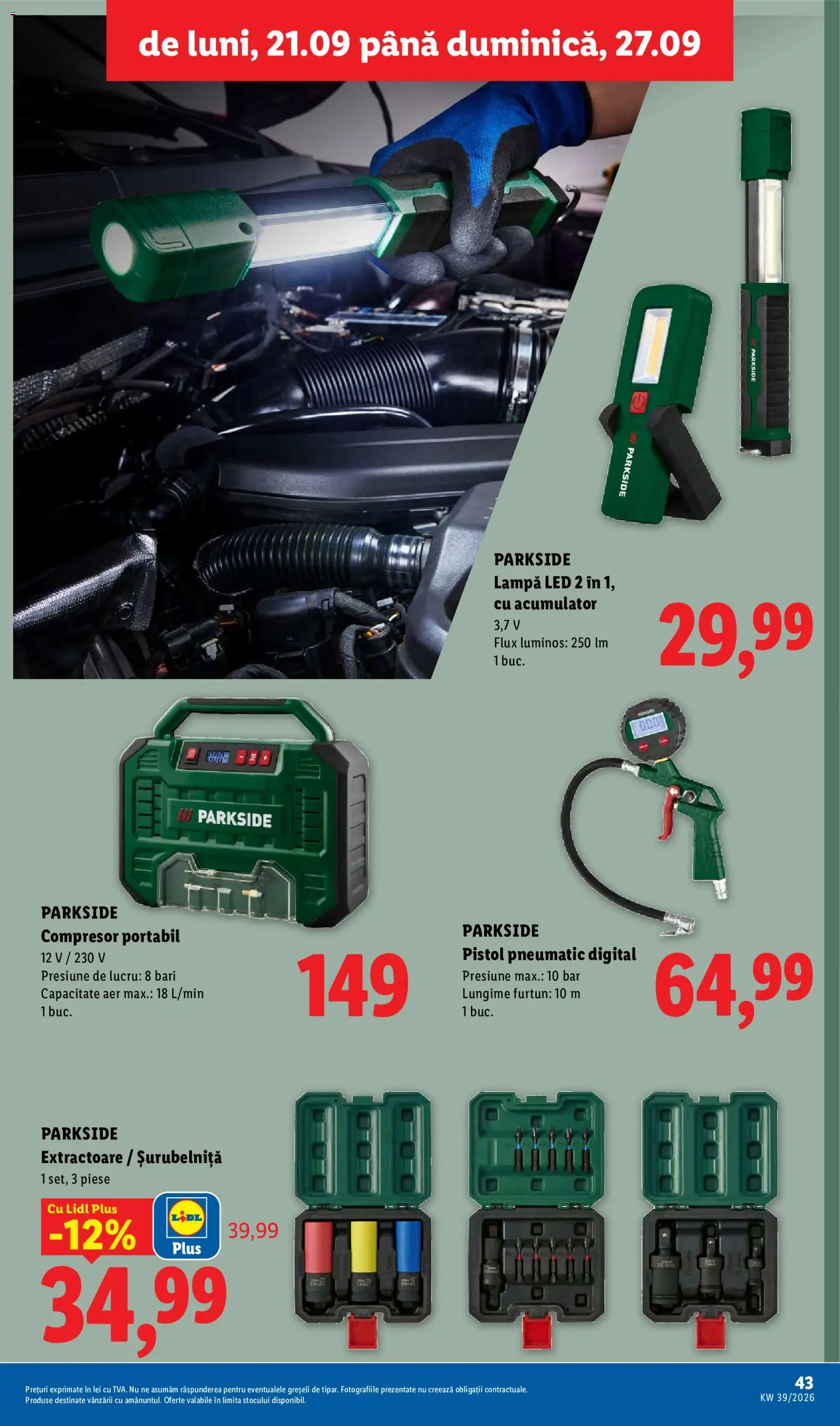 Noul catalog Lidl – valabil de la 21.09.2026 | Pagină: 43