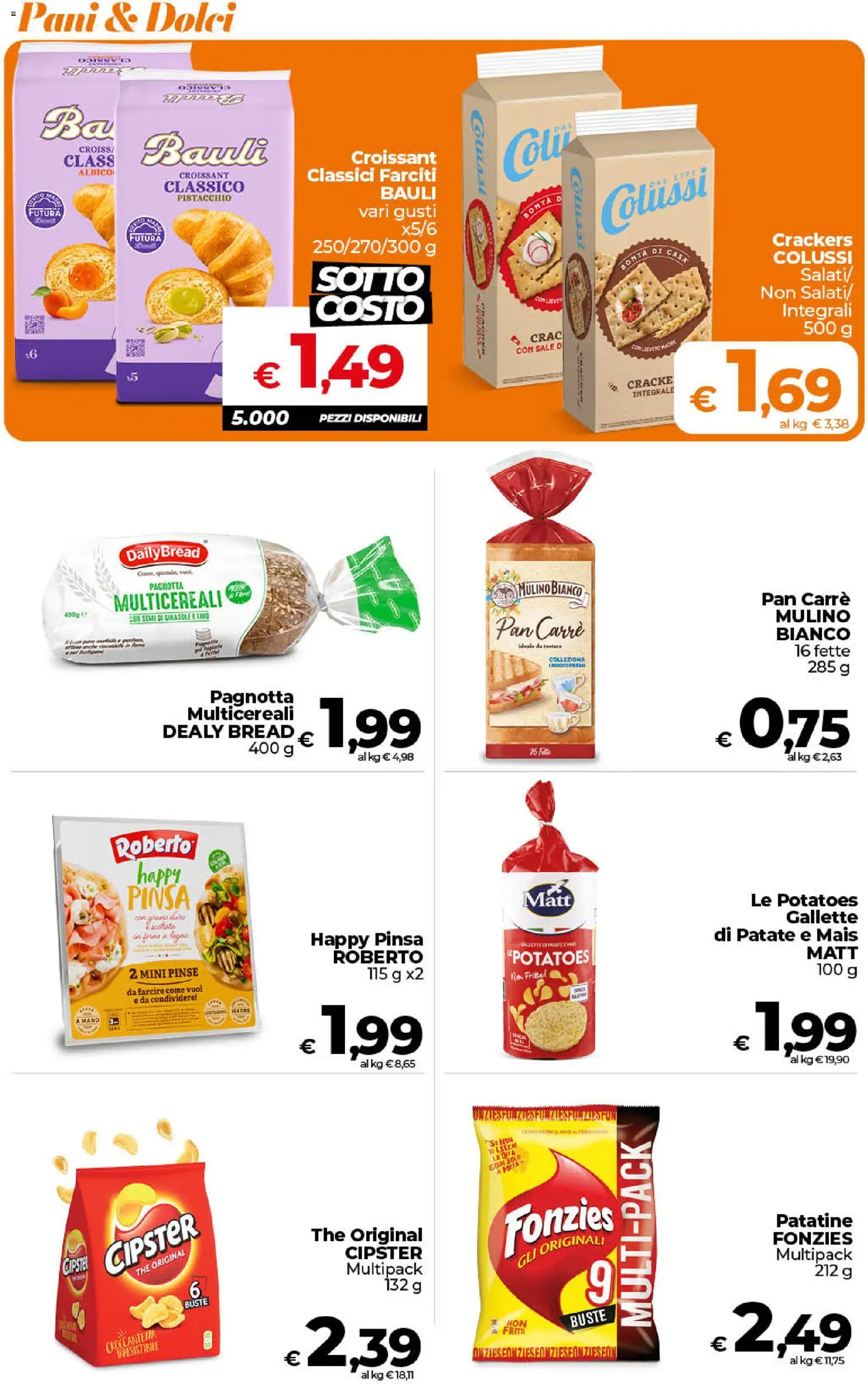 Volantino Ipercoop del 01/09/2026 | Pagina: 35 | Prodotti: Patate, Sale, Crackers, Dolci