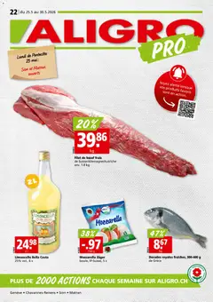 Aligro aktionen Chavannes, Matran, Genève, Sion ab 25.05.2026 gültig