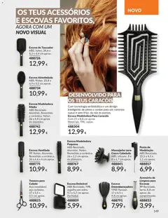 Pré-visualização Catálogo Avon Campanha 6 válido de 01.06.2026 | Página: 149 | Produtos: Massajador, Pente, Espelho