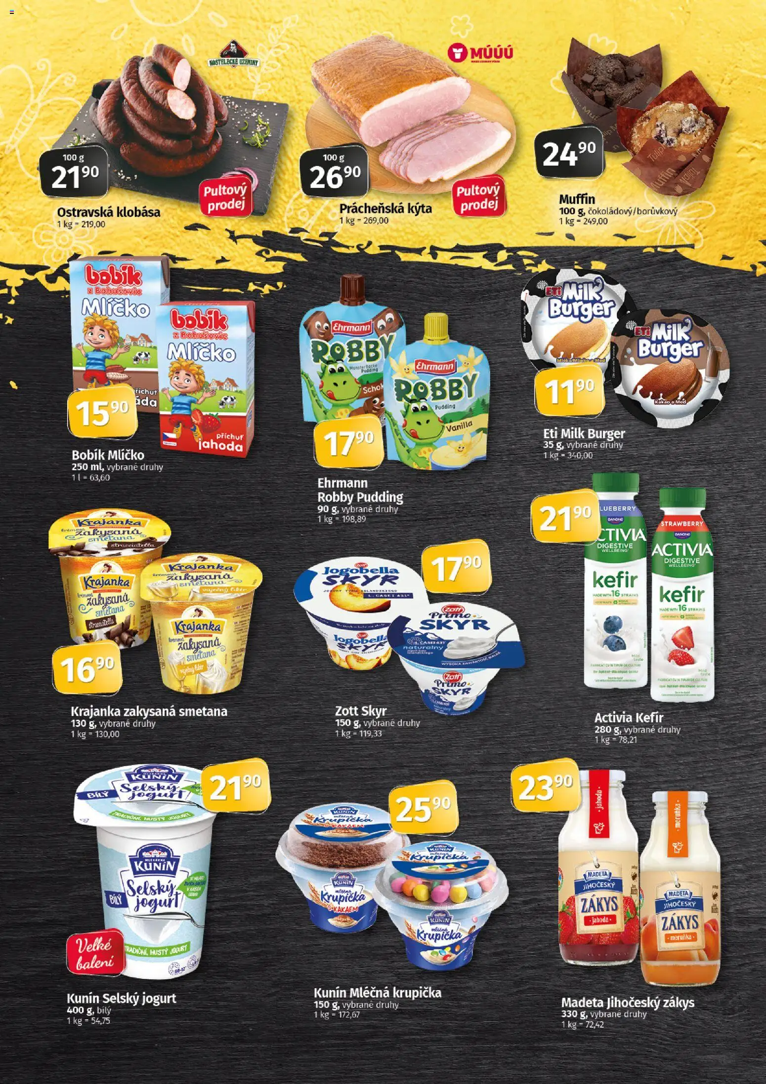 Coop leták - Tip Extra od 05.08.2026 | Strana: 2 | Produkty: Smetana, Klobása, Jogobella, Kýta