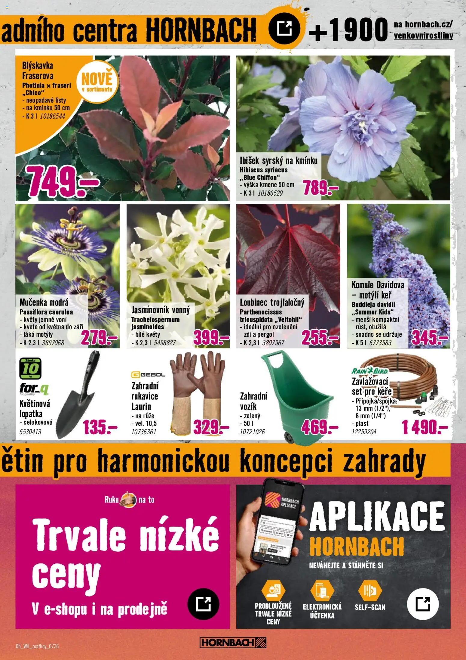 HORNBACH leták - Letničky od 15.07.2026 | Strana: 5 | Produkty: Rukavice, Lopatka