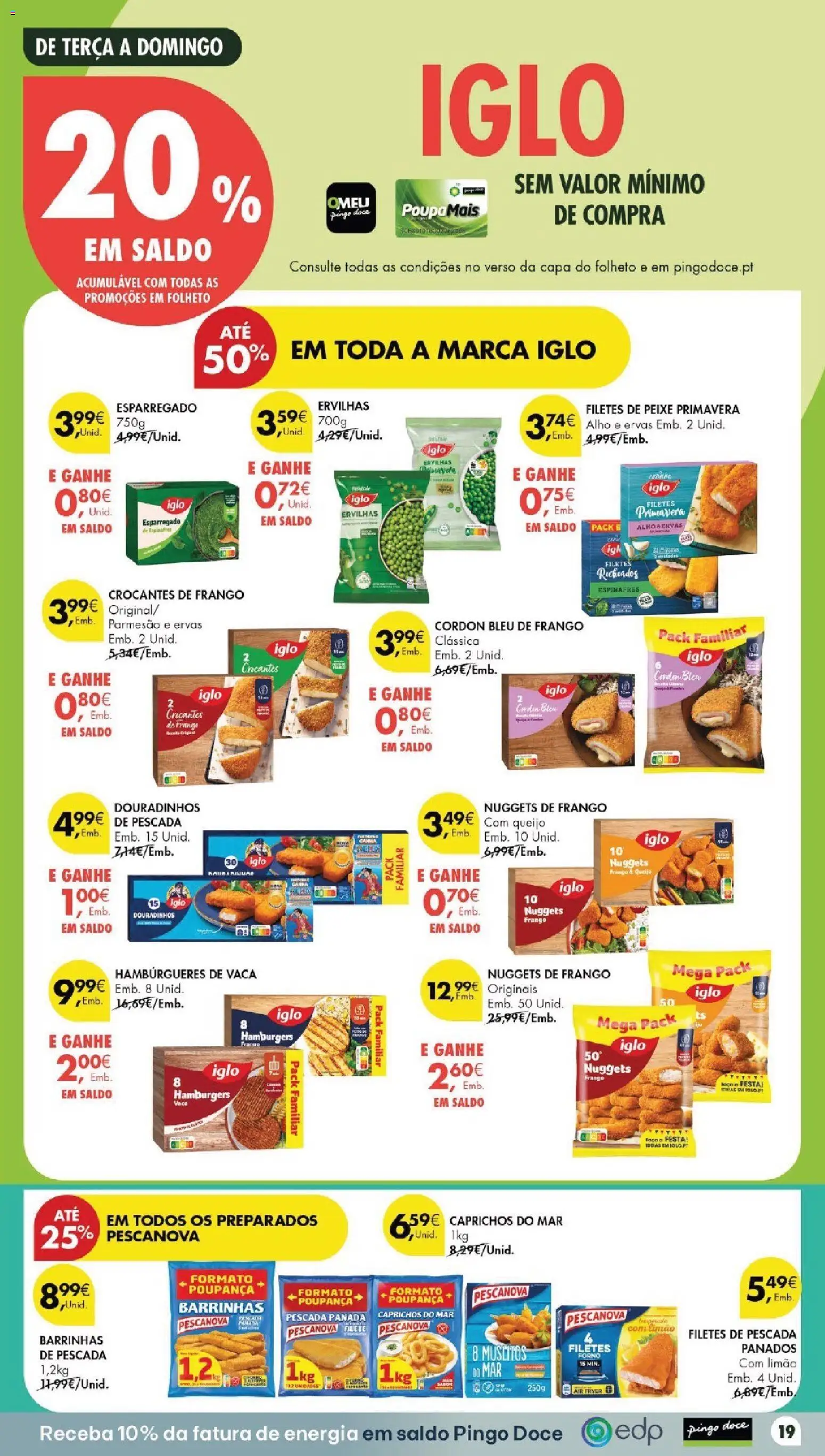Pingo Doce folheto │ válido de 20/10/2026 | Página: 19 | Produtos: Filetes de peixe, Queijo, Alho, Filete