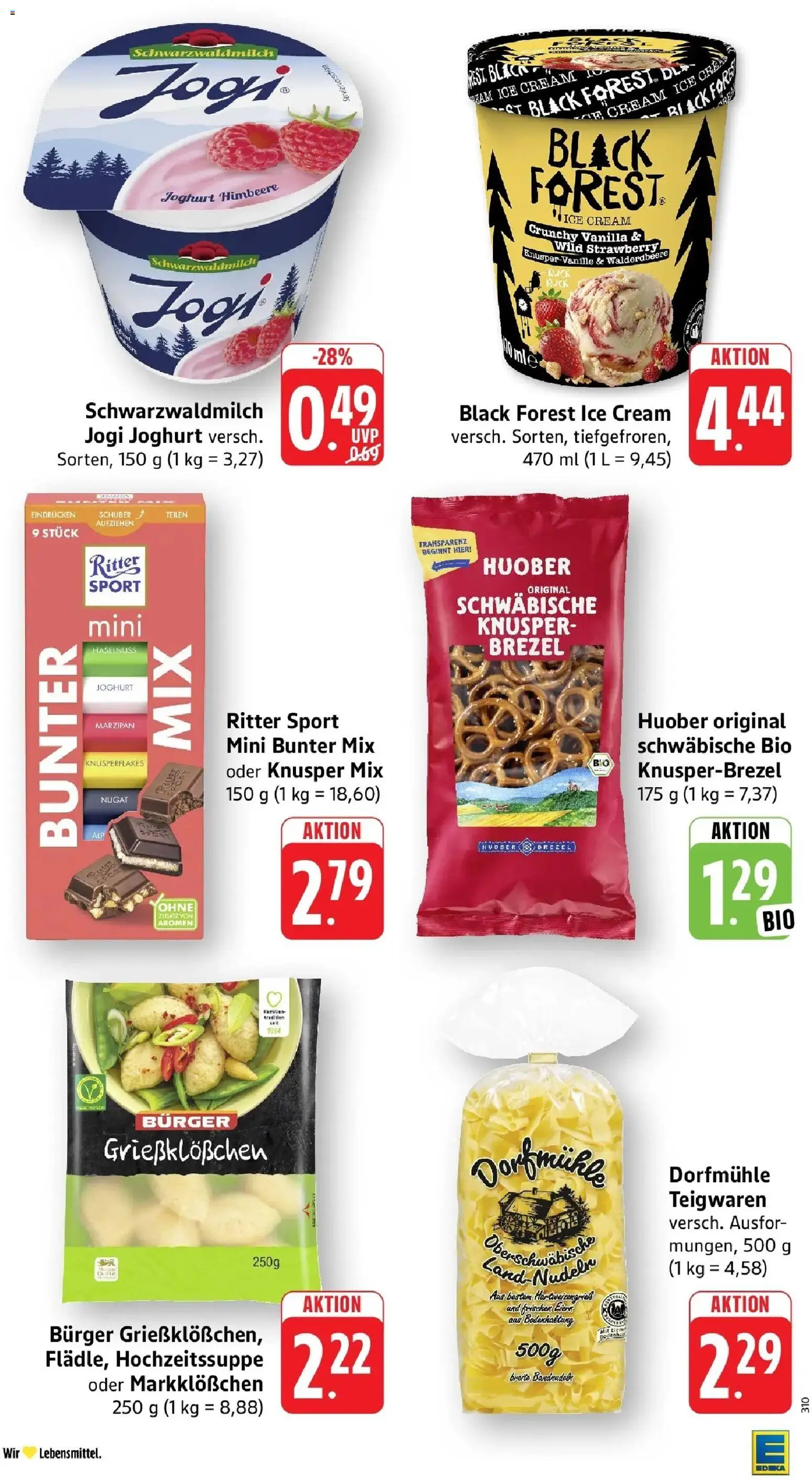E center Prospekt Aalen (ab 19.10.2026) zum Blättern | Seite: 39 | Produkte: Joghurt, Ritter sport, Burger