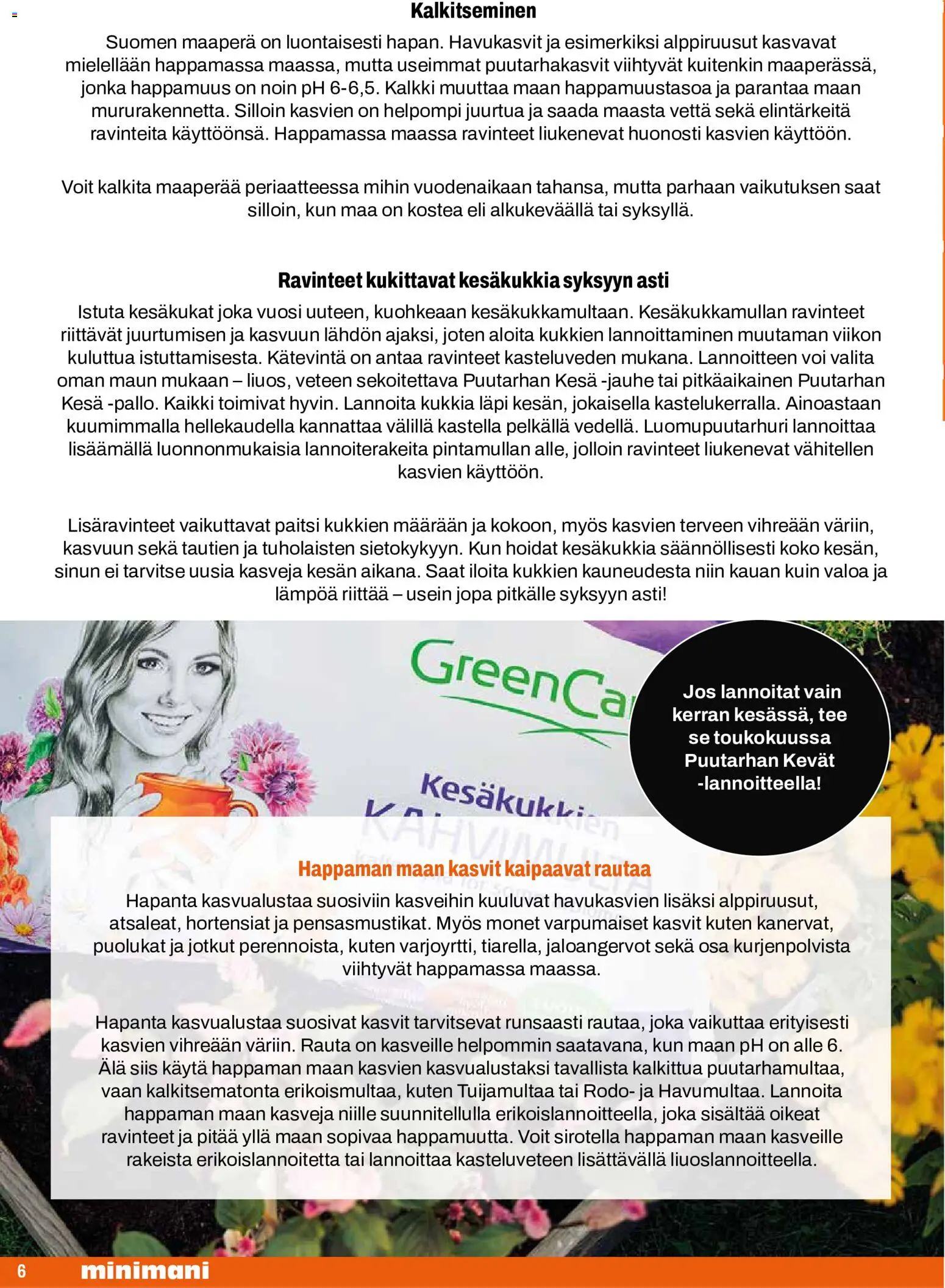 Minimani kuvasto - GreenCare – voimassa 18.05.2026 alkaen | Sivu: 6 | Tuotteet: Jauhe, Voi, Tee, Puolukat