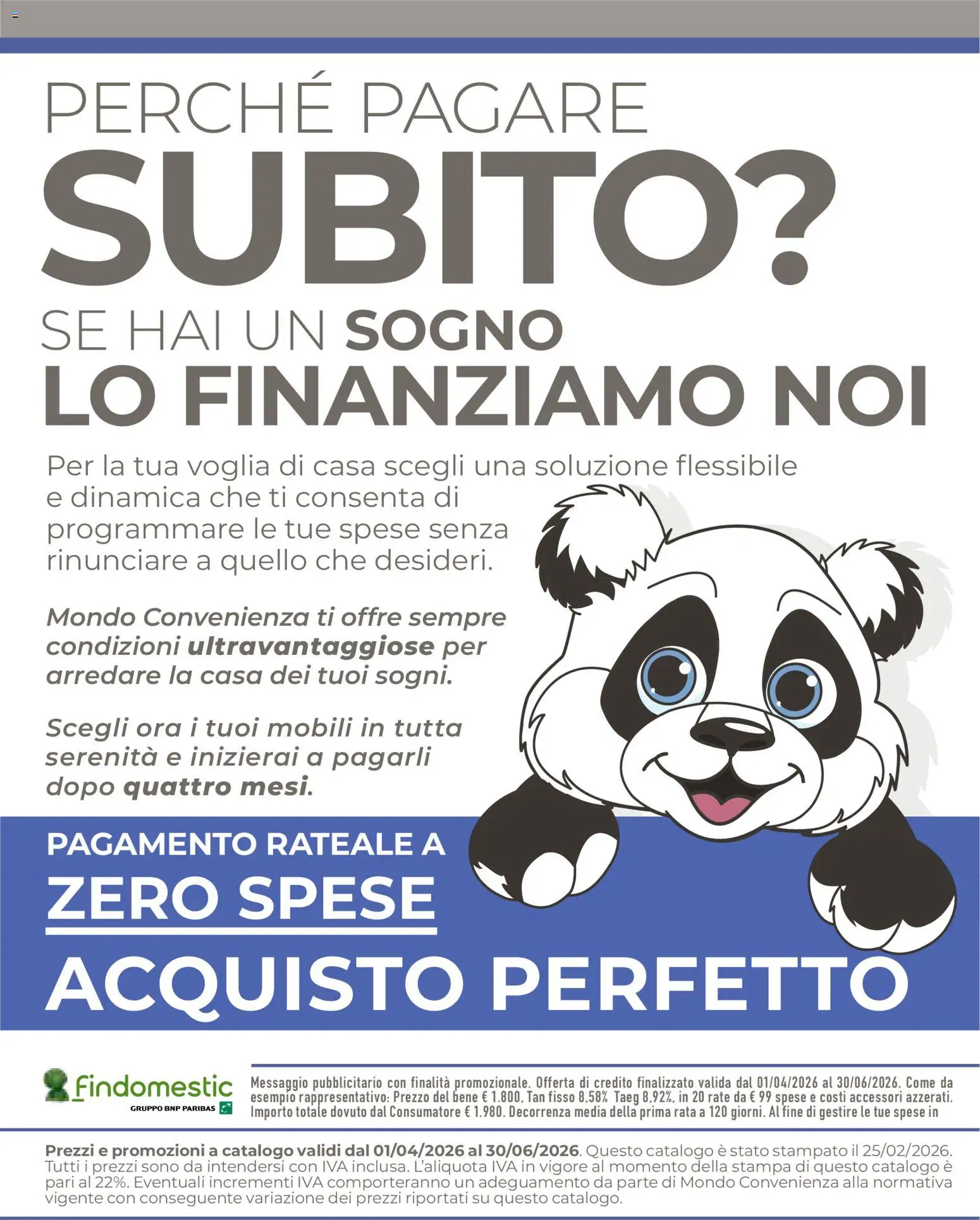 Volantino Mondo Convenienza del 01.04.2026 | Pagina: 2 | Prodotti: Stampa