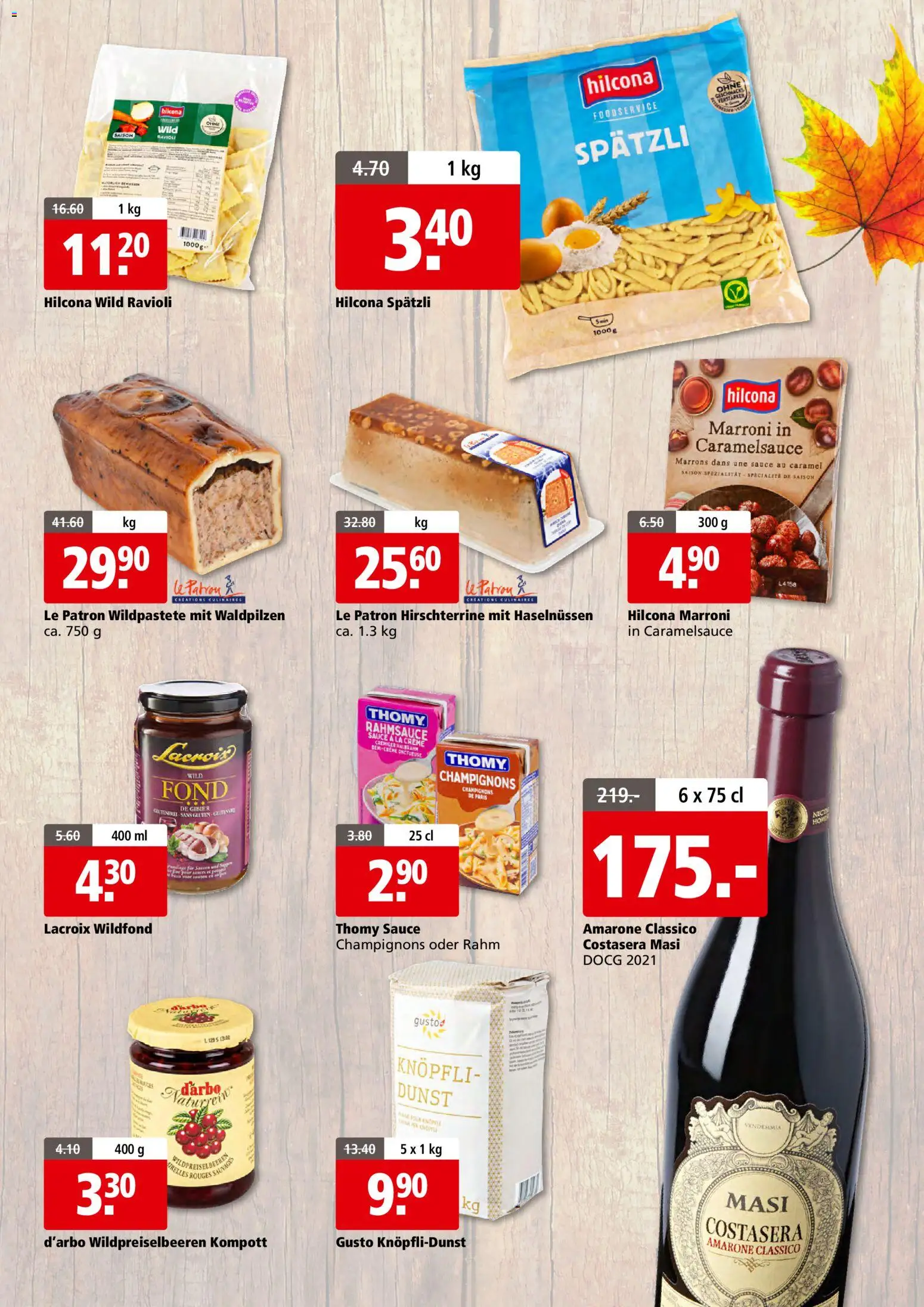 Aligro aktionen Gourmand Schlieren, Gossau SG, Frauenfeld – gültig ab 26.10.2026 | Seite: 5 | Produkte: Champignons, Verstärker, Creme