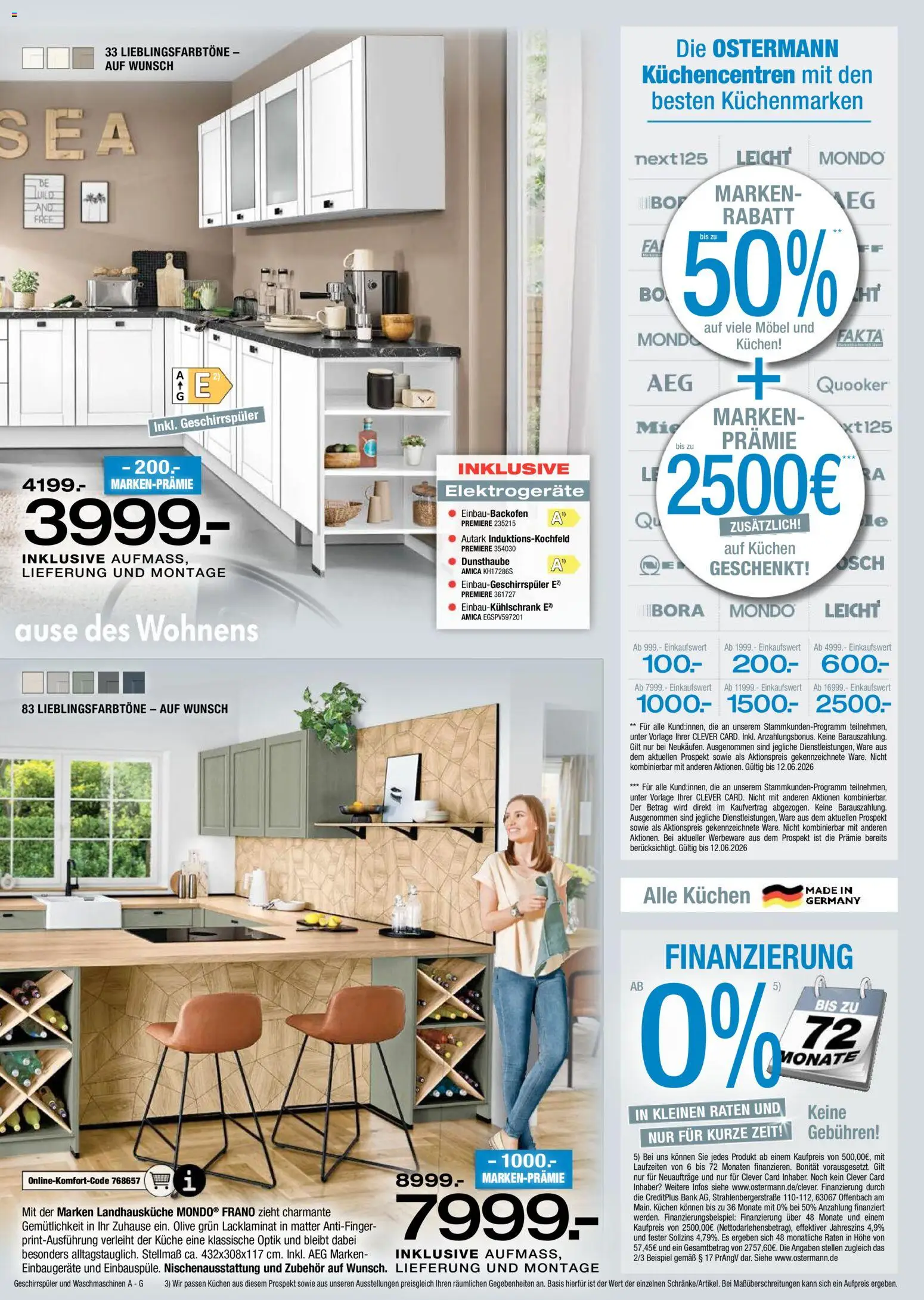 Ostermann Küchen neu erleben – gültig ab 07.05.2026 | Seite: 11 | Produkte: AEG, Geschirrspüler, Küche, Kuchen
