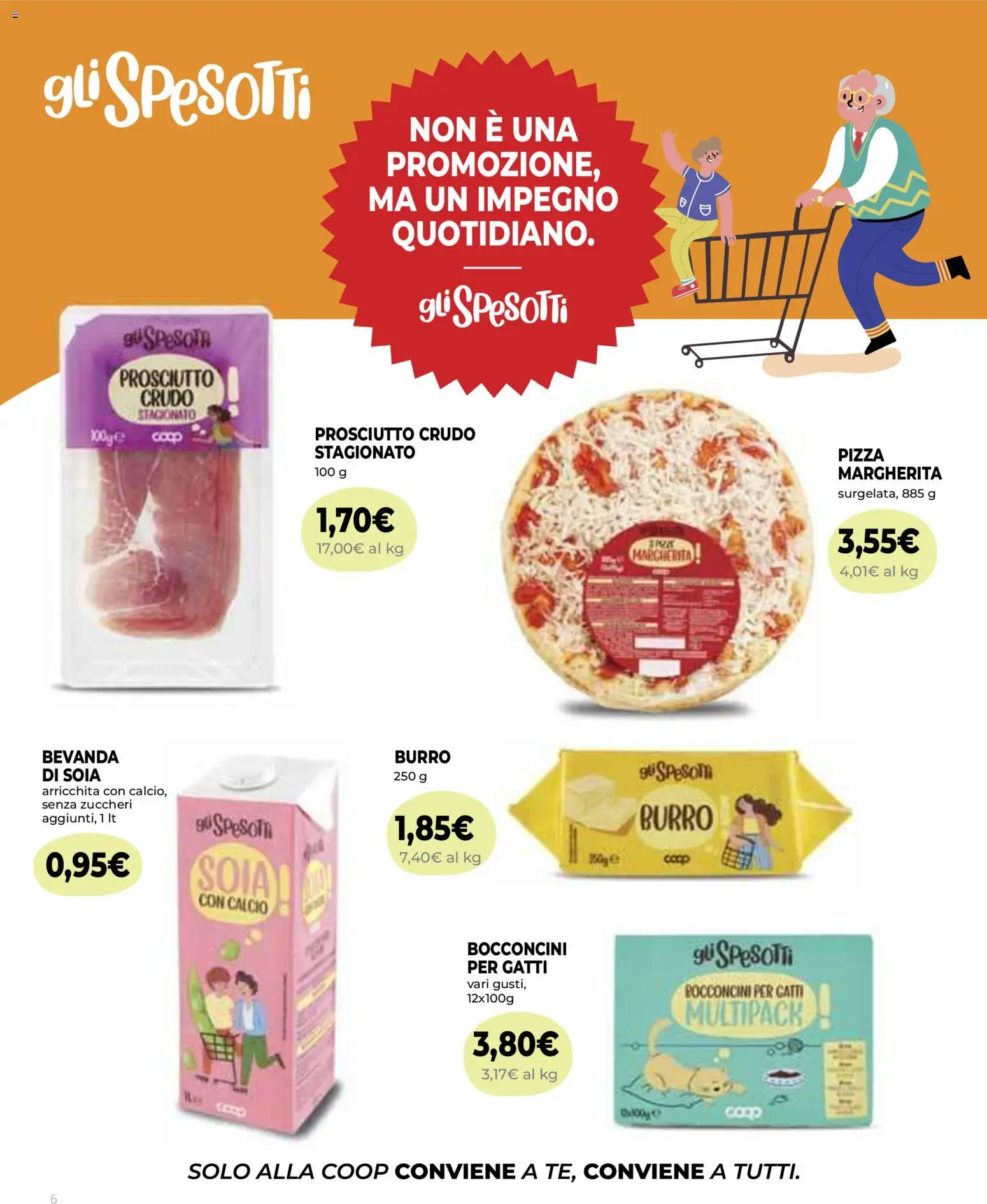Volantino COOP del 03/09/2026 | Pagina: 6 | Prodotti: Prosciutto Crudo, Pizza, Prosciutto, Burro