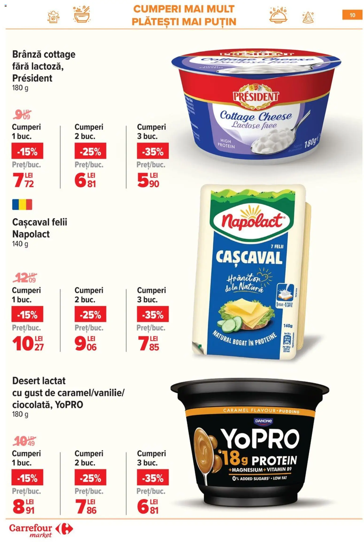 Noul catalog Carrefour – valabil de la 10.06.2026 | Pagină: 10 | Produse: Masaüstü kılıfı, Cașcaval, Brânză