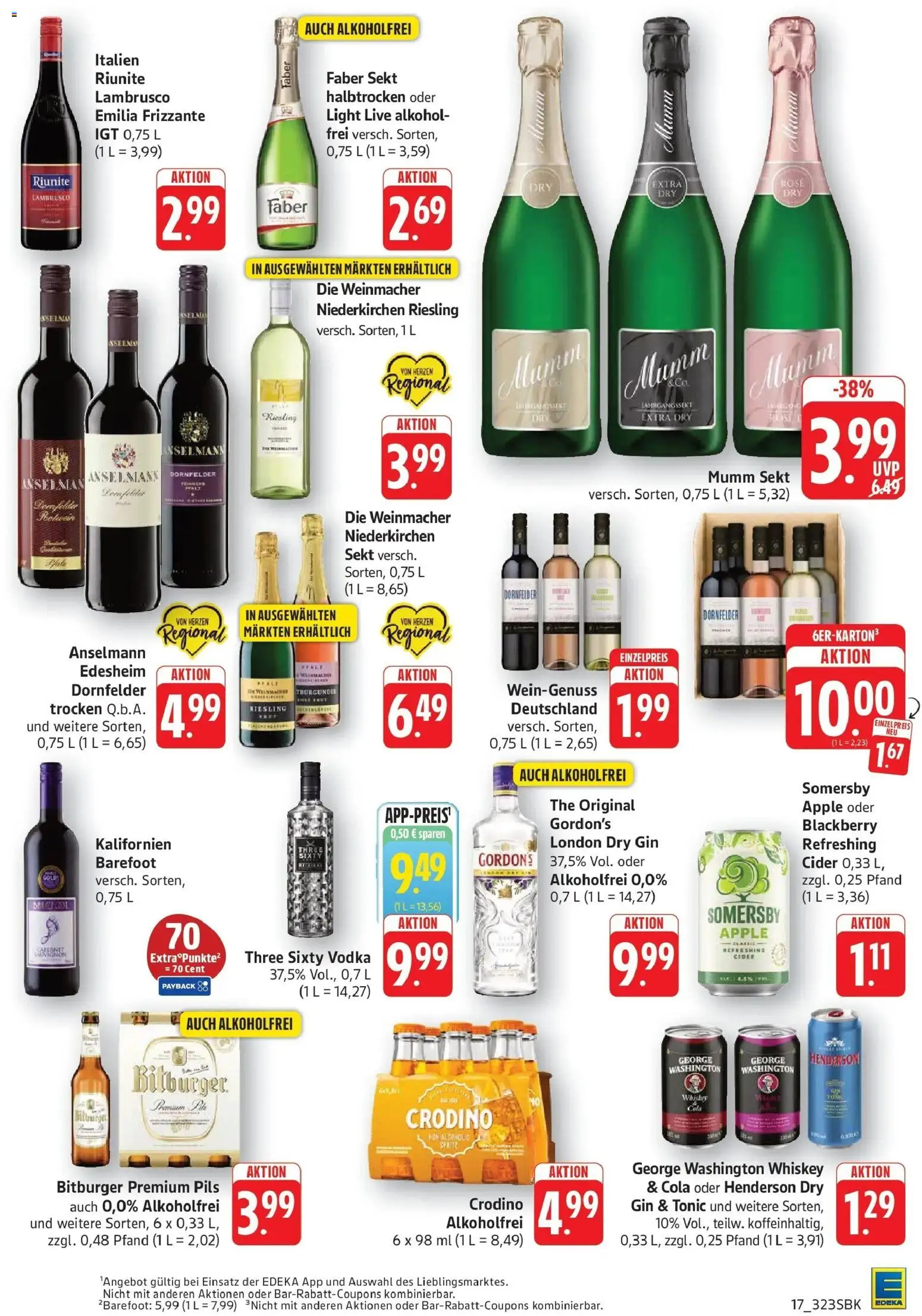 Edeka Prospekt Pirmasens – gültig ab 27.07.2026 | Seite: 17 | Produkte: Mumm sekt, Sekt, Apple, Whiskey