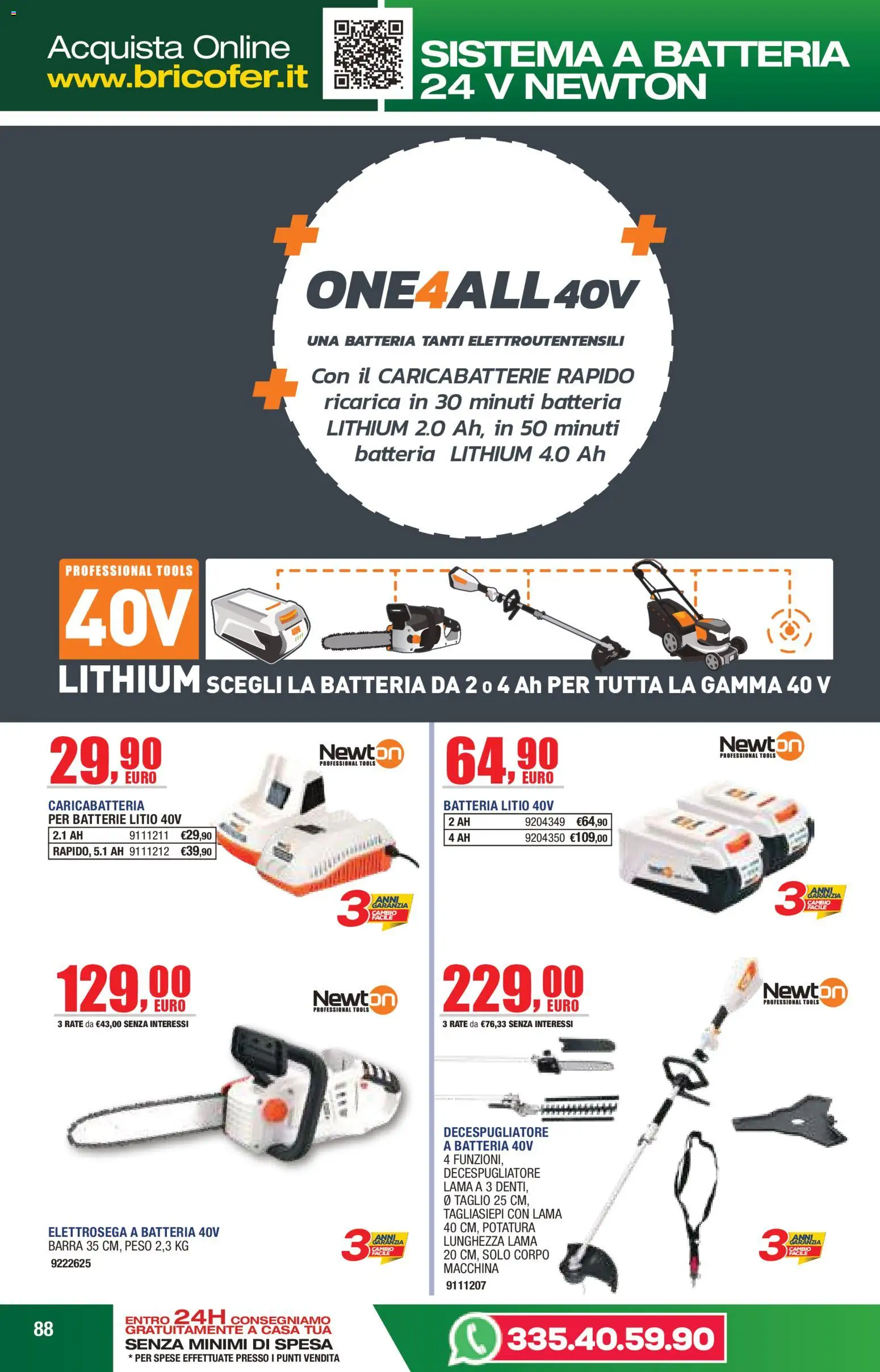 Volantino Self del 14/04/2026 | Pagina: 88 | Prodotti: Taglio, Batteria, Batterie, Caricabatterie