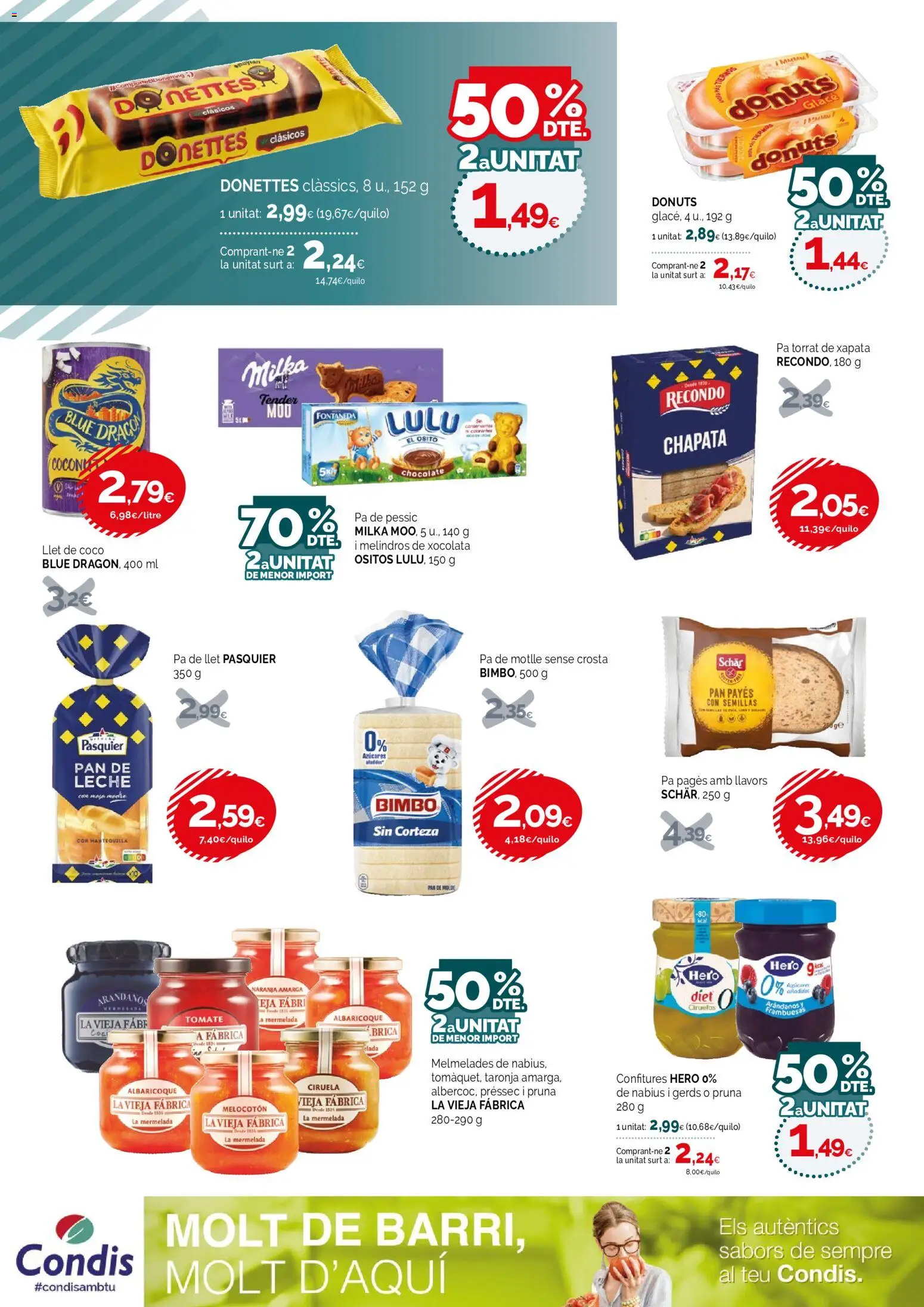 Condis folleto │ válido desde el 02/09/2026 | Página: 10 | Productos: Mermelada, Pan, Arándanos, Donuts