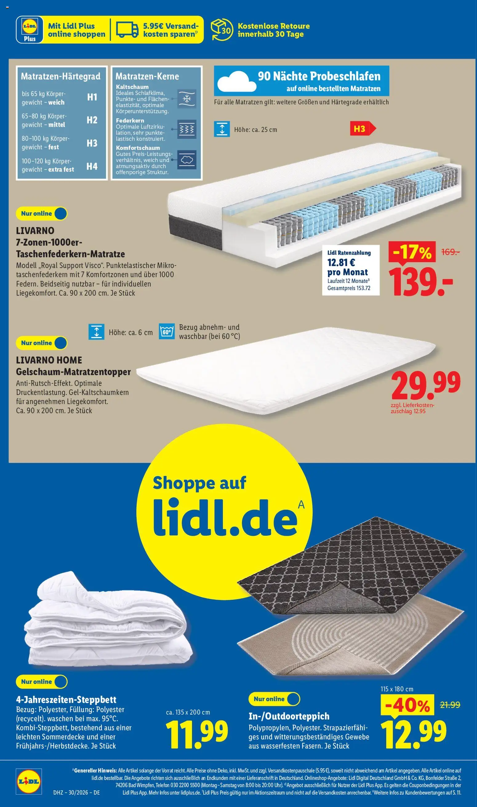 Lidl Prospekt – gültig ab 20.07.2026 | Seite: 10 | Produkte: Gewicht, Topper, Bad, Telefon