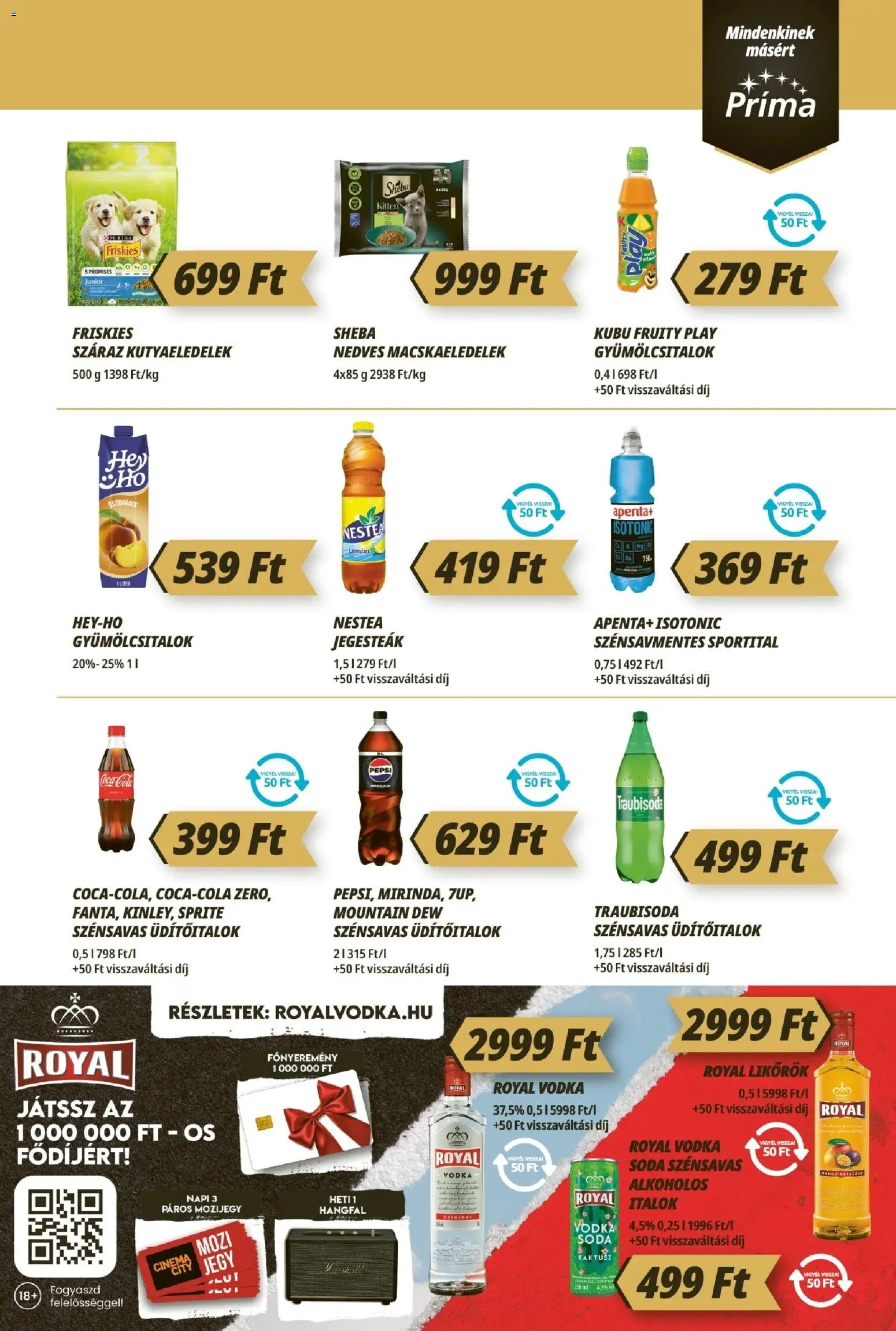 CBA Príma akciós ujság - amely érvényes a következő dátumtól: 2026.08.13. | Oldal: 9