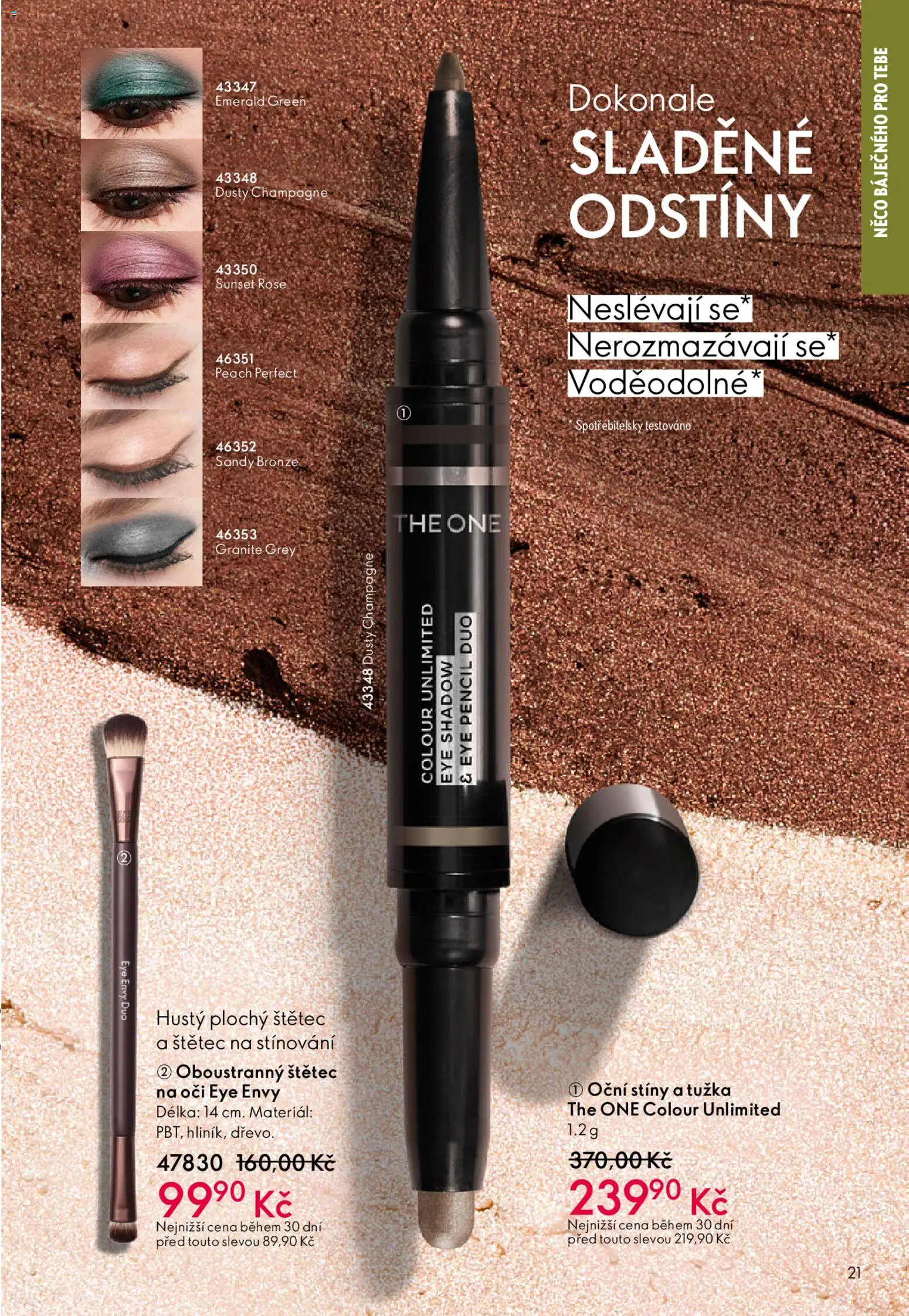 Oriflame katalog č. 05/2026 od 25.03.2026 | Strana: 21 | Produkty: Champagne, Tužka, Štětec, Oční stíny