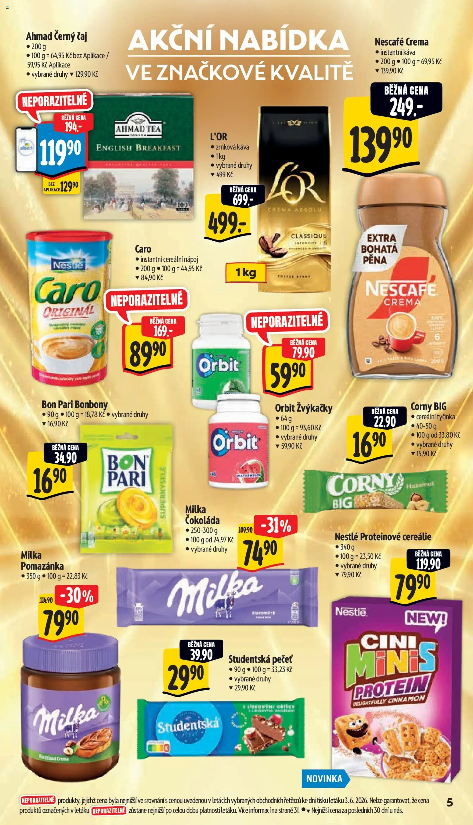 Albert leták - Hypermarket od 10.06.2026 | Strana: 11 | Produkty: Čaj, Bonbóny, L'Or, Protein