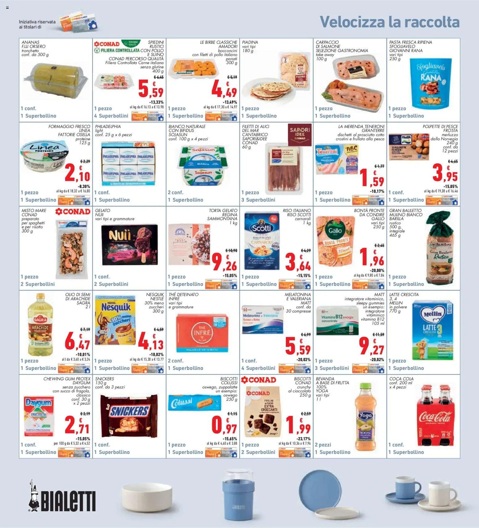Volantino Conad del 02/07/2026 | Pagina: 26 | Prodotti: Valeriana, Yogurt, Succo, Pasta