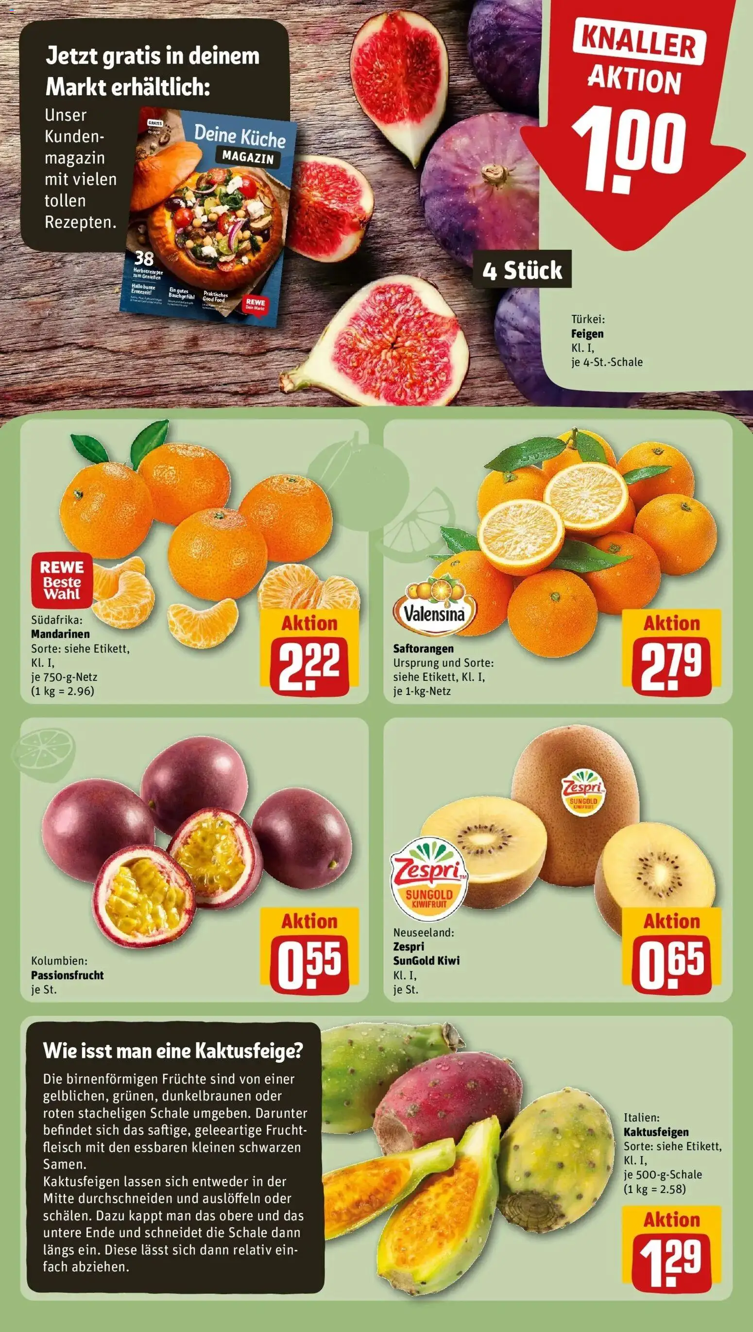 REWE Prospekt ab 07.09.2026 zum Blättern » Angebote | Seite: 4 | Produkte: Küche, Mandarinen, Magazin, Feigen
