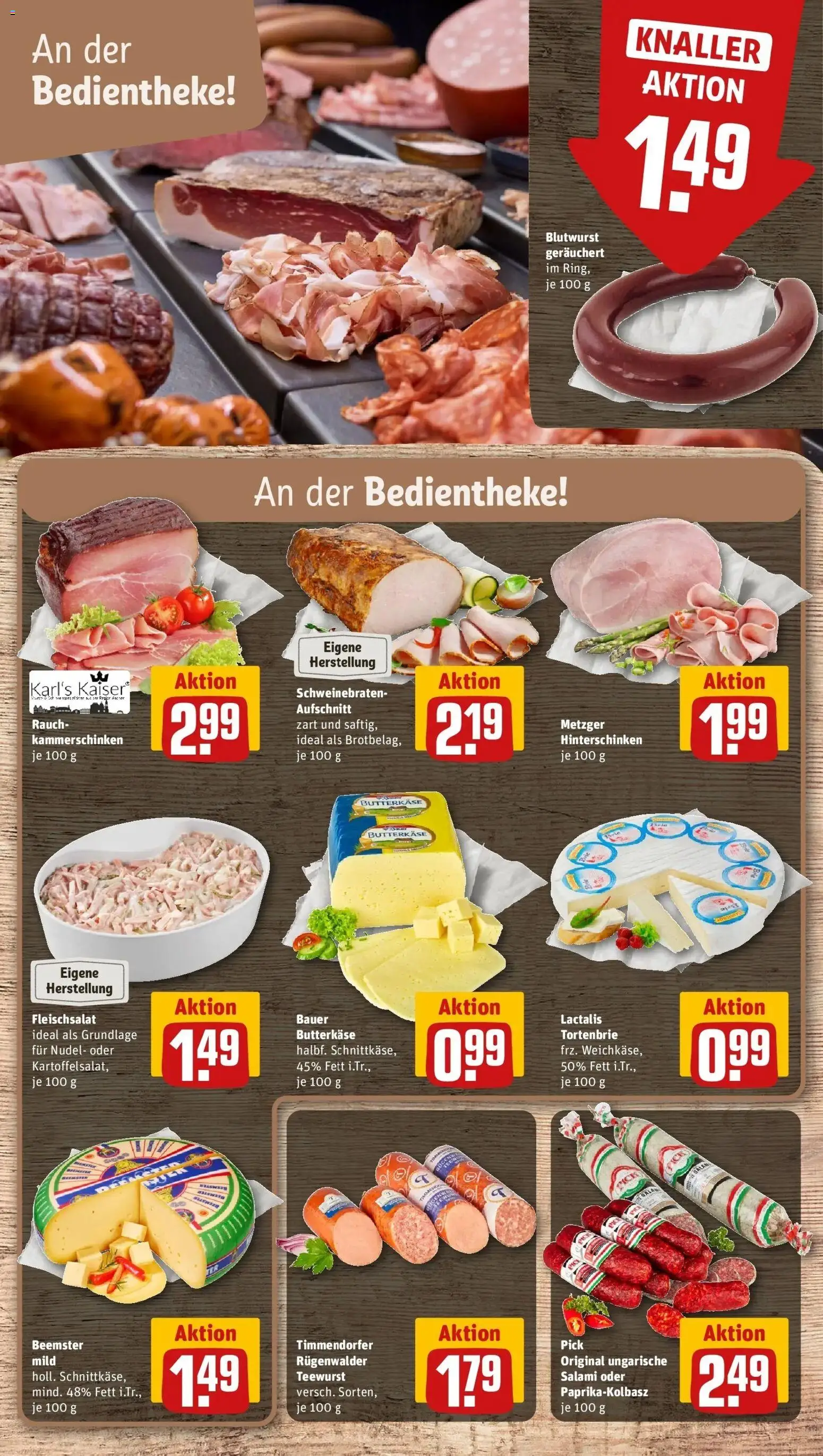 REWE Prospekt ab 19.10.2026 zum Blättern » Angebote | Seite: 13 | Produkte: Salami