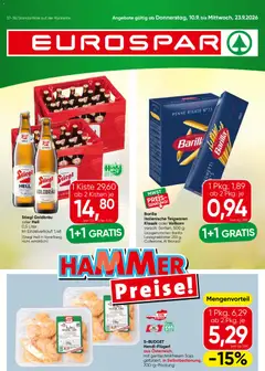 Eurospar Flugblatt ab 10.09.2026 gültig