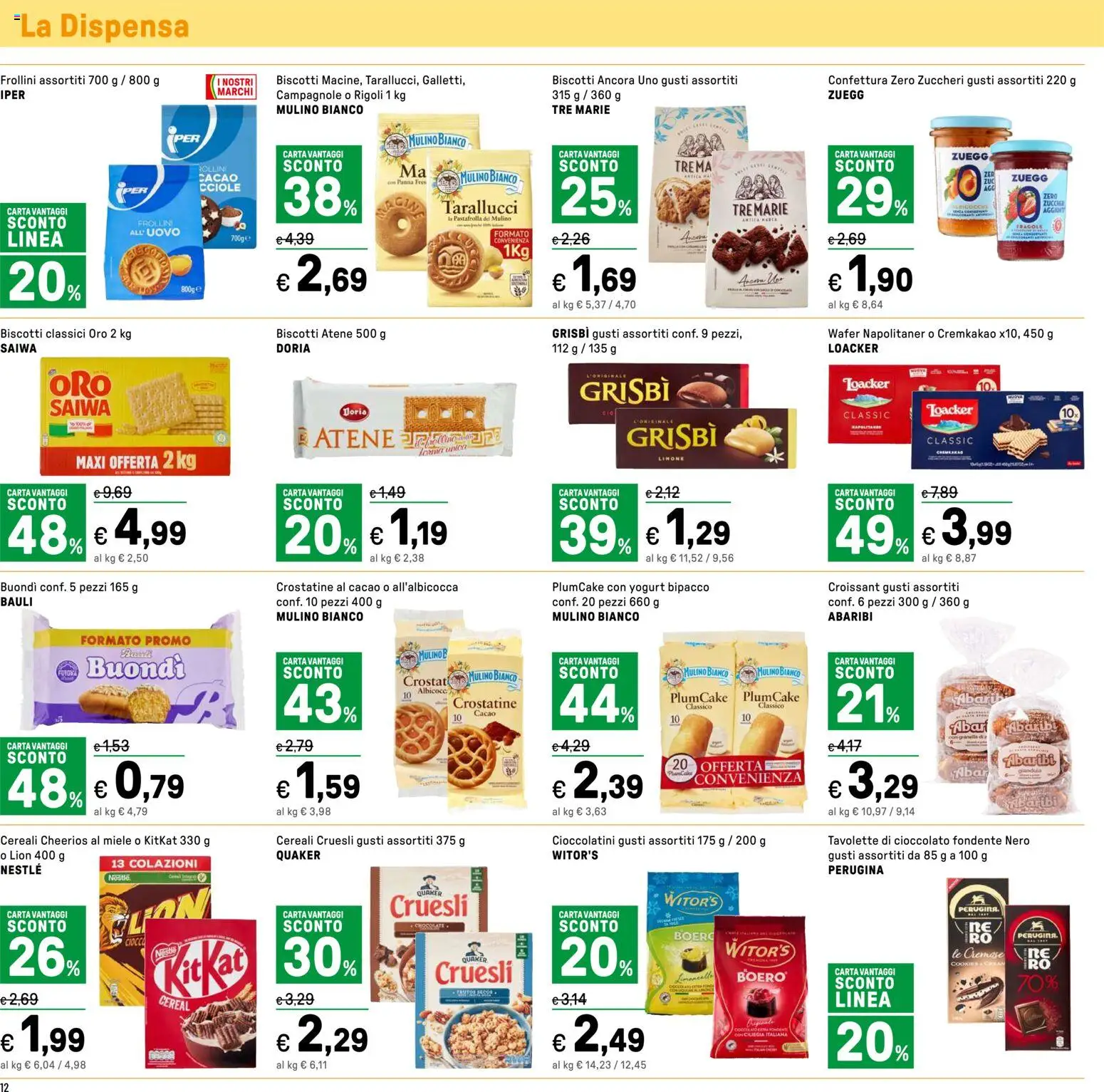 Volantino Iper del 22.05.2026 | Pagina: 12 | Prodotti: Cioccolato, Biscotti, Limone, Croissant