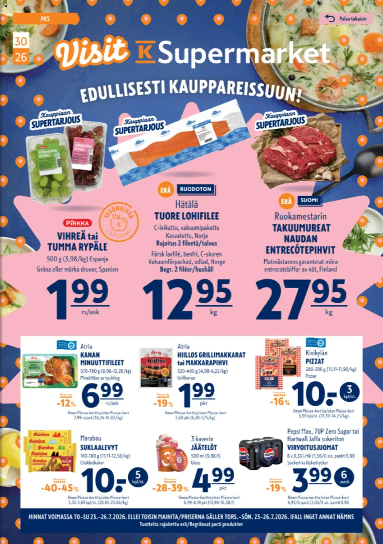 K-Supermarket tarjoukset – voimassa 23/07/2026 alkaen | Sivu: 1