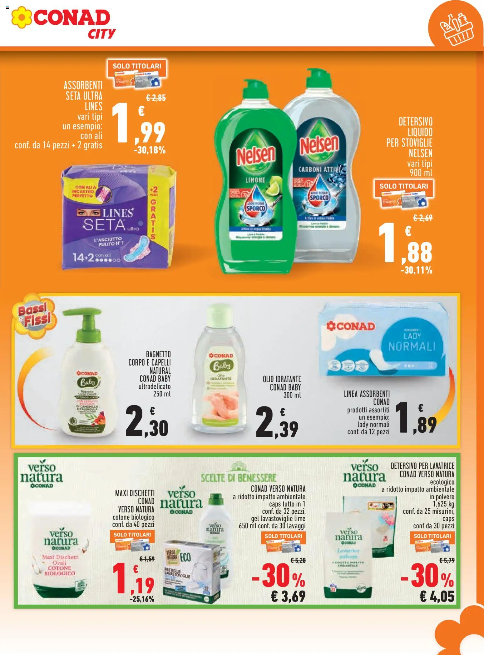 Volantino Conad del 04.06.2026 | Pagina: 15 | Prodotti: Detergente, Limone, Lavastoviglie, Bagnetto