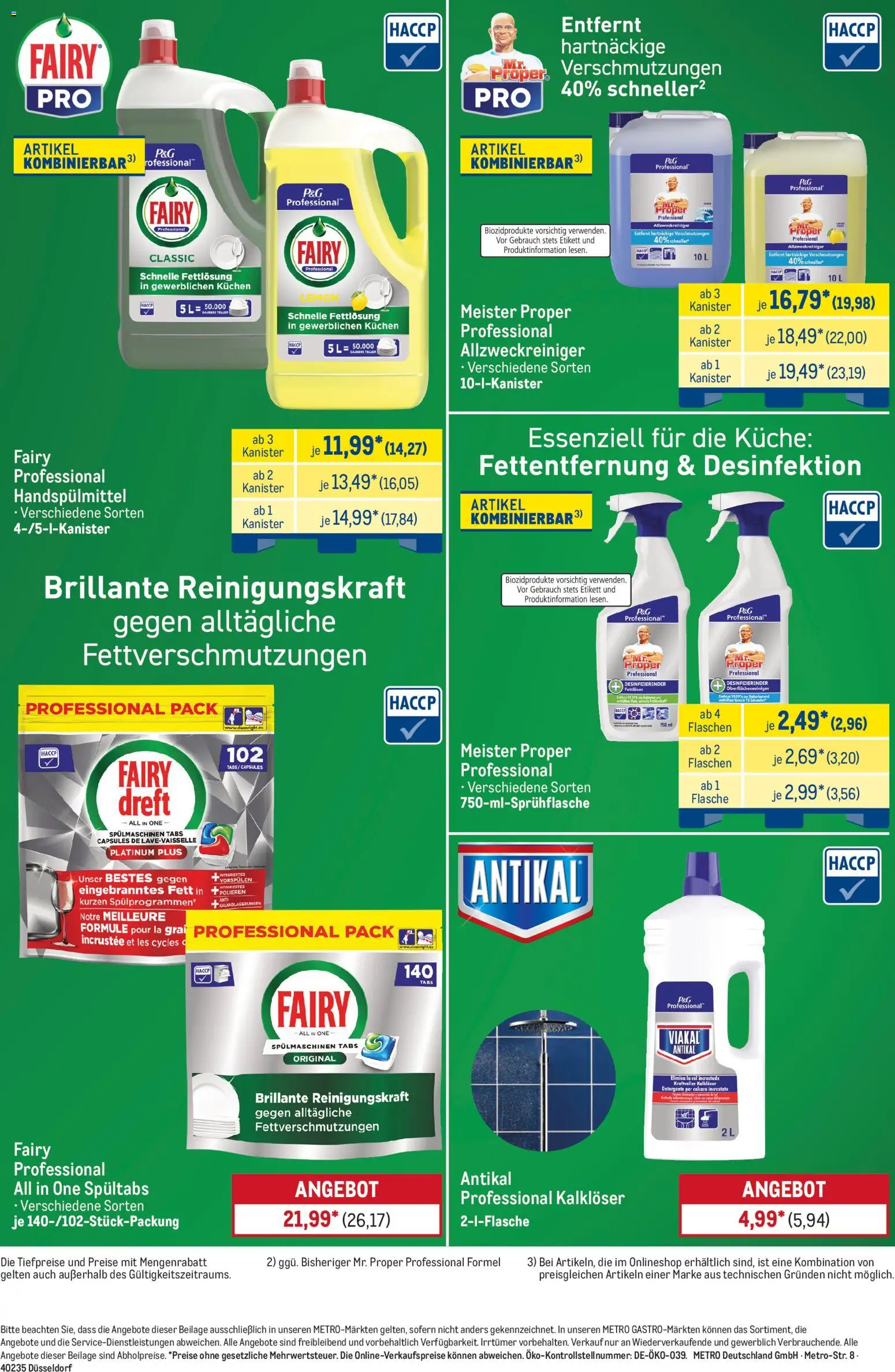 Metro Marken für Profis – gültig ab 03.08.2026 | Seite: 8 | Produkte: Spulmaschinen tabs, Küche, Kuchen