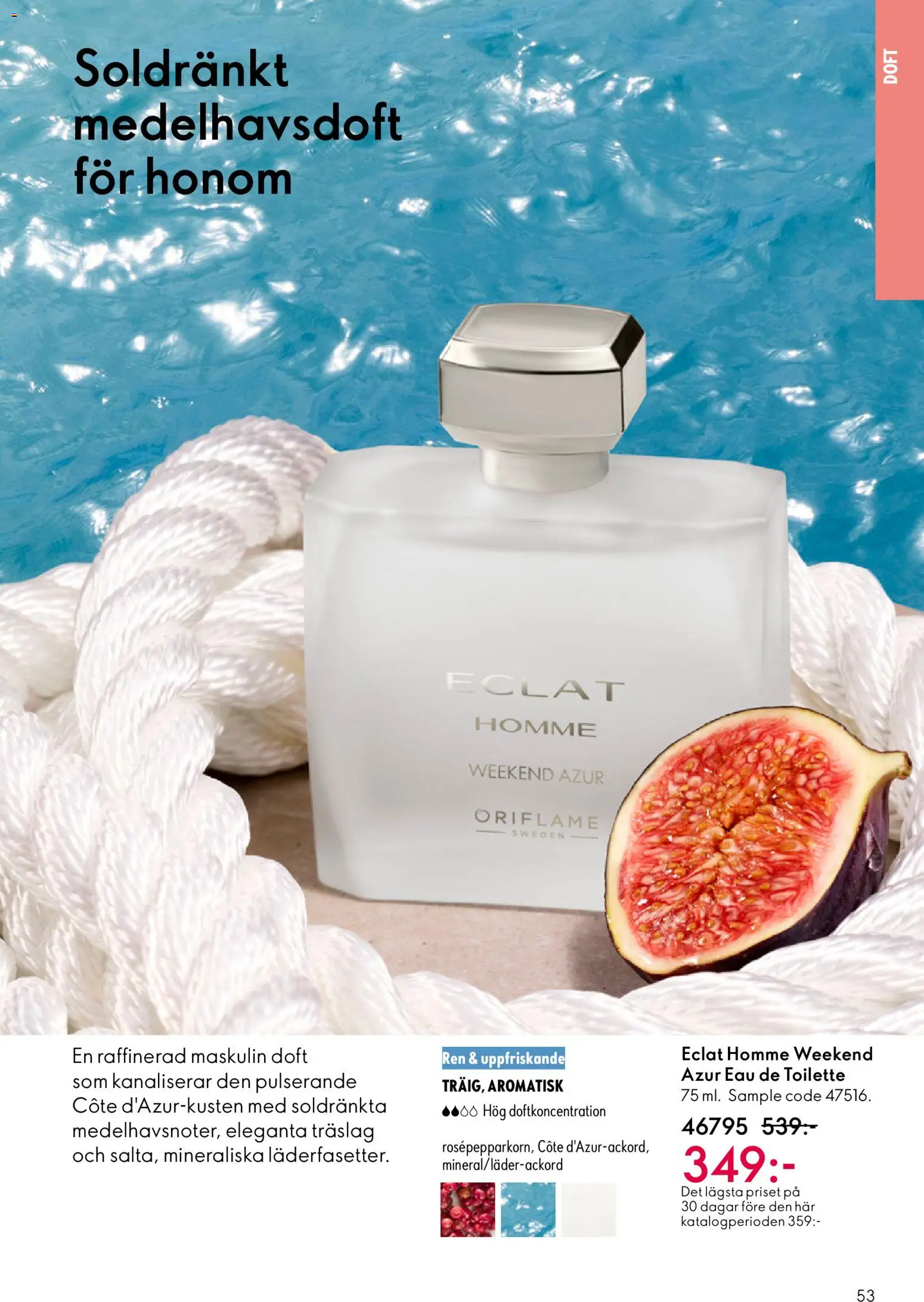 Oriflame reklamblad aktuell från 11.03.2026 | Sida: 53 | Produkter: Doft, Eau de toilette