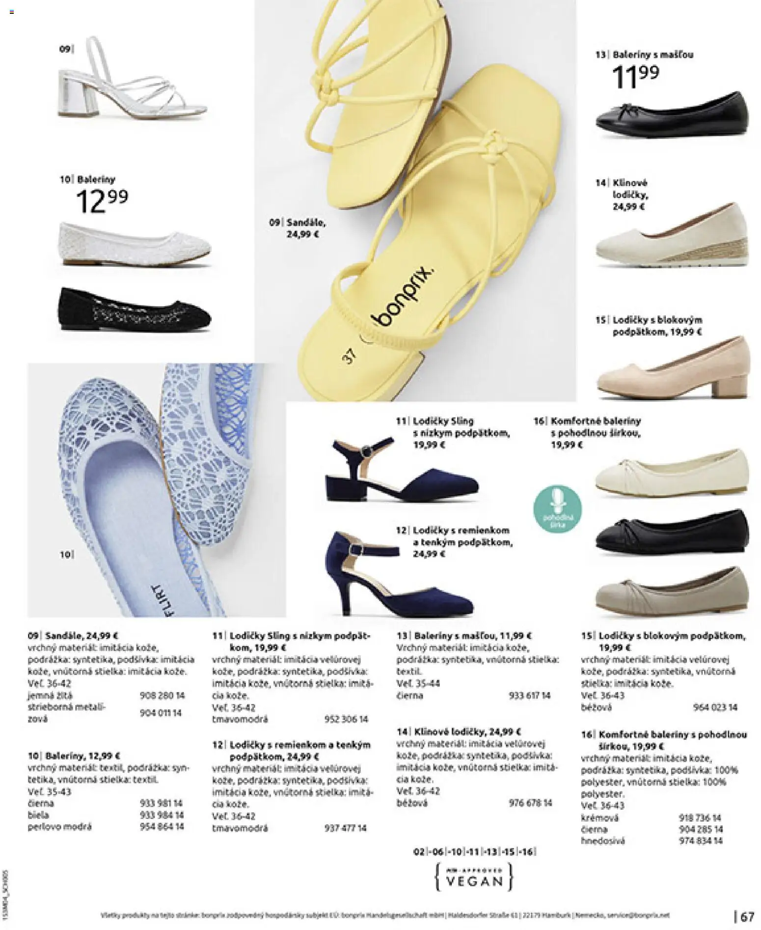 Nové Bonprix akcie – leták je platný od 31.03.2026 | Strana: 69 | Produkty: Lodičky