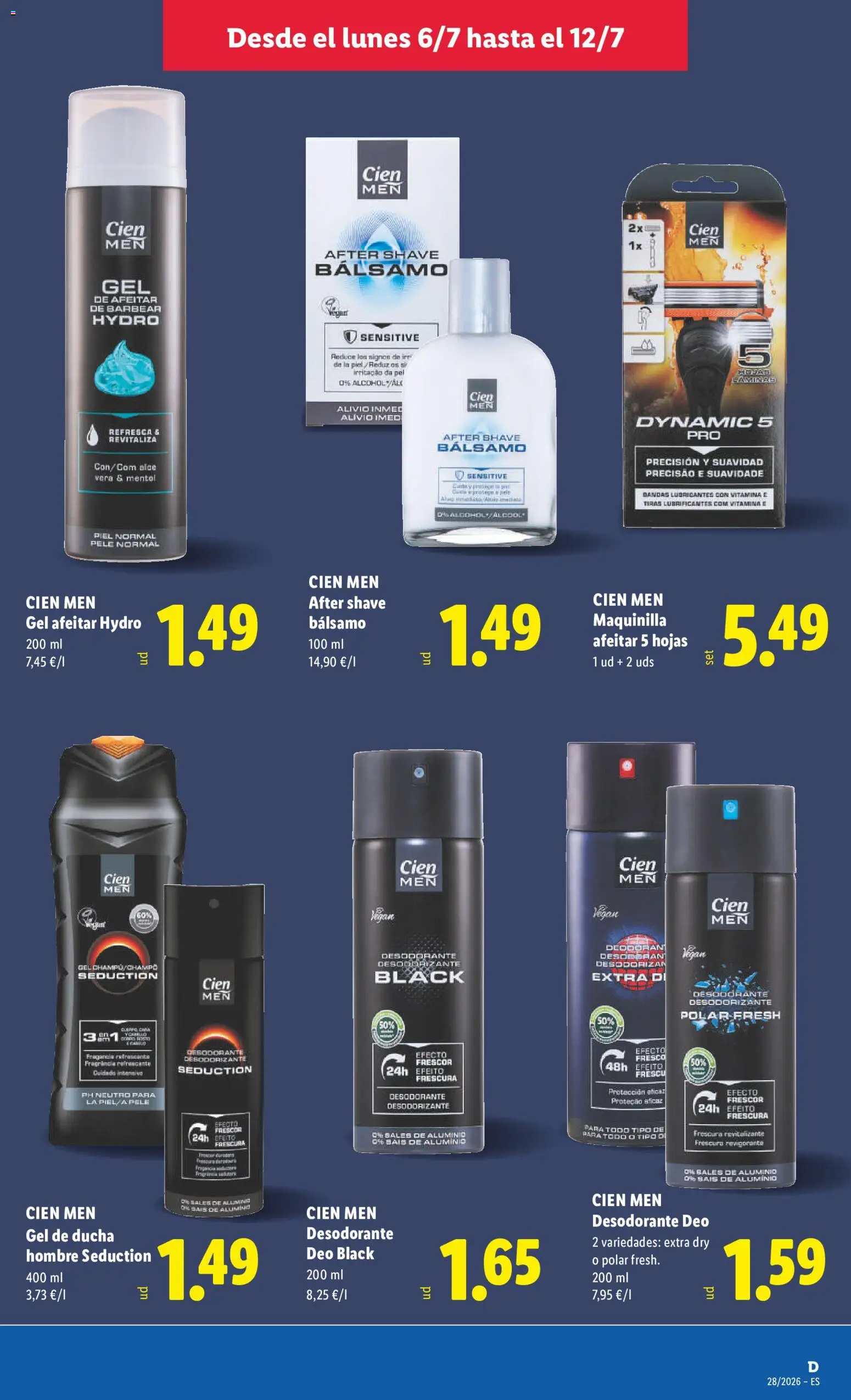 Lidl folleto de bazar │ válido desde el 06/07/2026 | Página: 25 | Productos: Fragancia, Gel de afeitar, Desodorante, Ducha