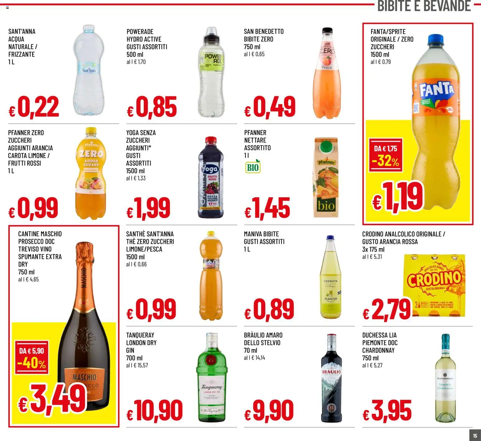 Volantino Galassia del 02/07/2026 | Pagina: 15 | Prodotti: Pesca, Bibite, Arancia, Cedrata