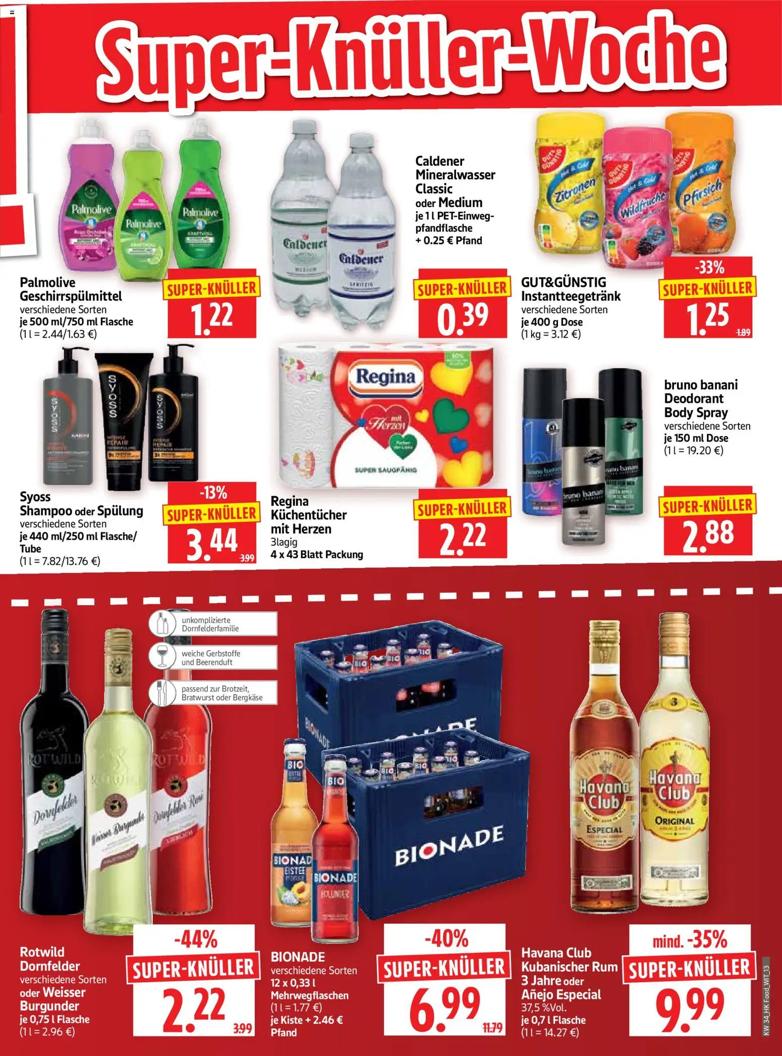HERKULES Prospekt – gültig ab 17.08.2026 | Seite: 13 | Produkte: Havana club, Spülung, Pfirsich, Zitronen