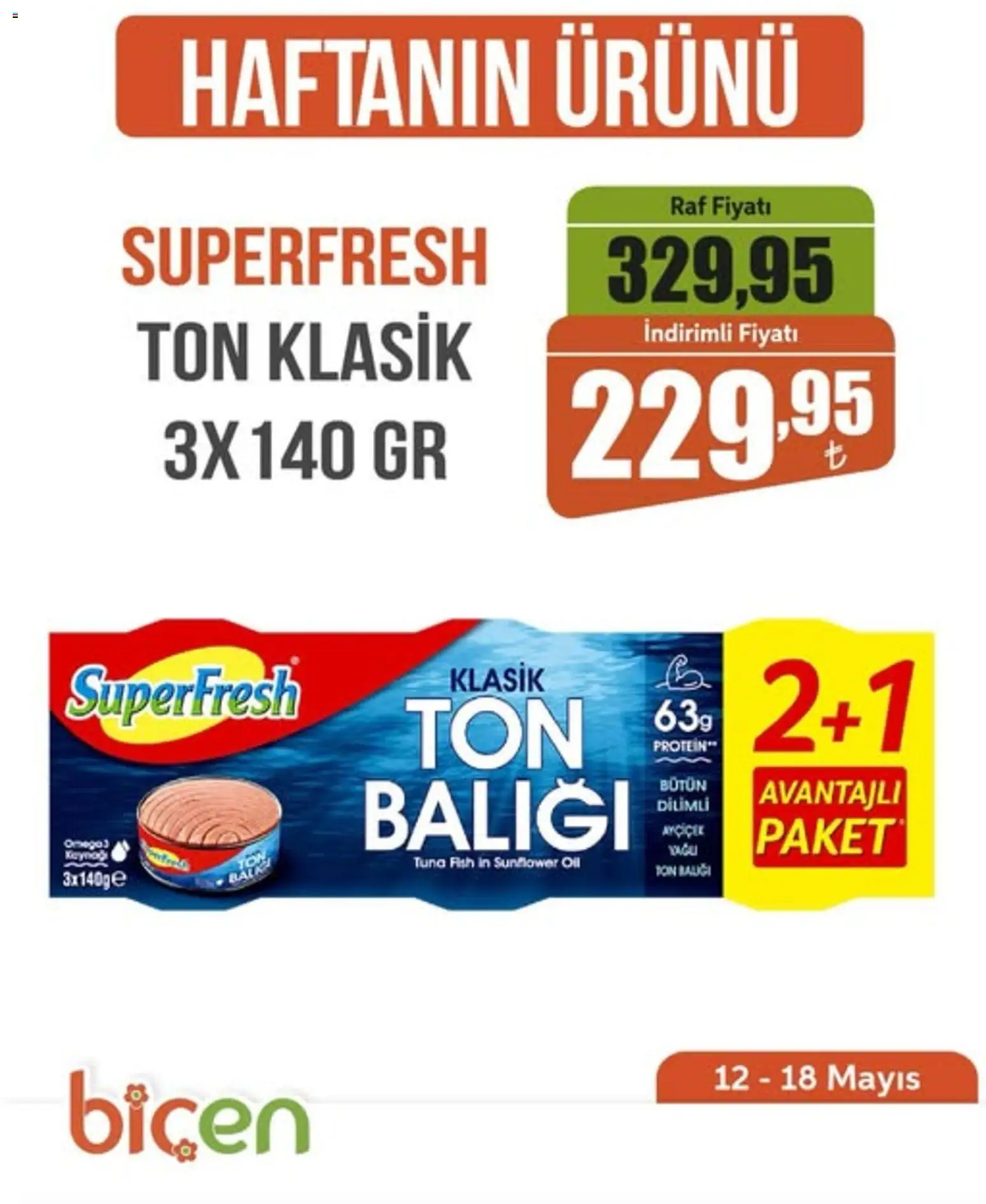 Biçen Market - Haftanın Ürünü - 12.05.2026 tarihinden itibaren geçerlidir | Sayfa: 1