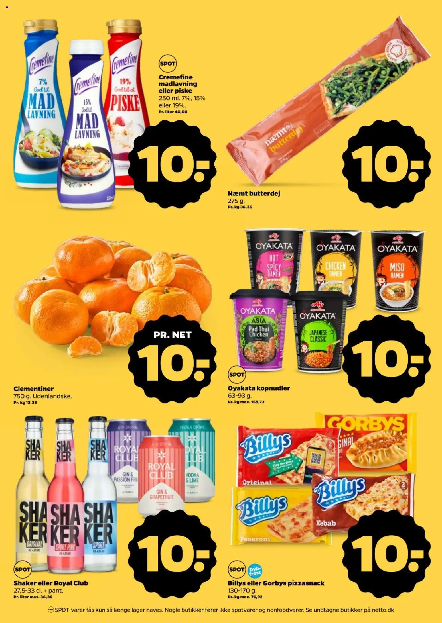Netto tilbudsavis – gyldig fra 24/10/2026 | Side: 4 | Produkter: Butterdej, Gin, Kebab, Lime
