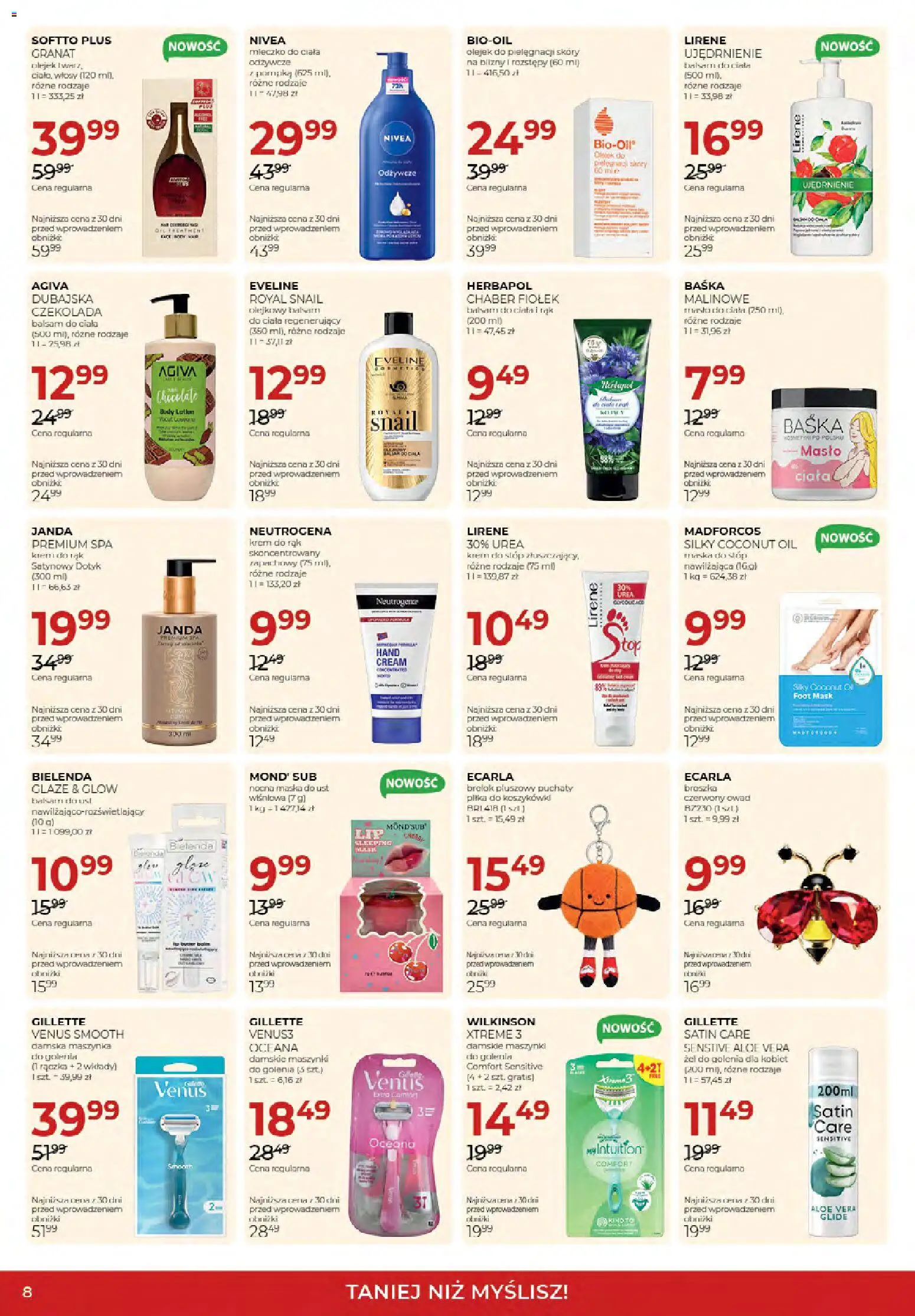 Jawa gazetka od 02.10.2026 | Strona: 8 | Produkty: Gillette, Maszynki do golenia, Maska, Krem do rąk
