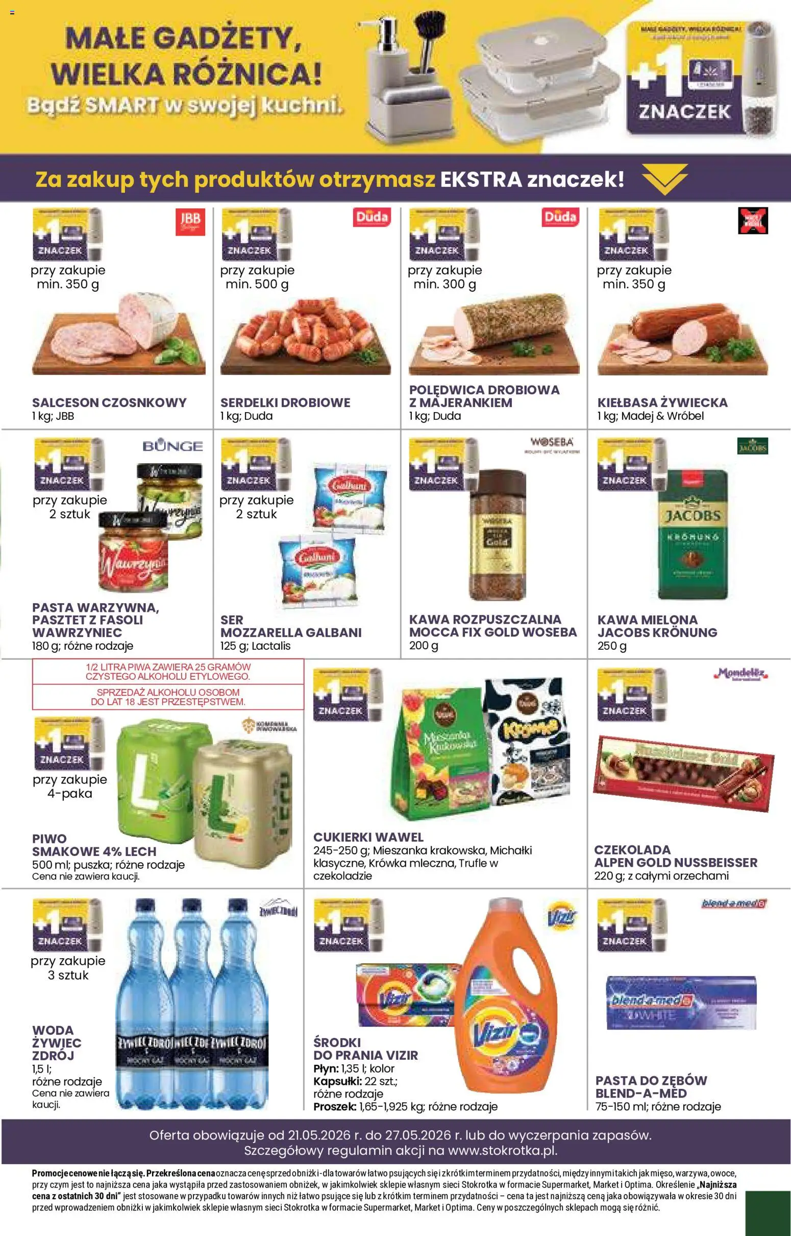 Stokrotka gazetka od 21.05.2026 | Strona: 19 | Produkty: Krowka, Czekolada, Piwo, Cukierki