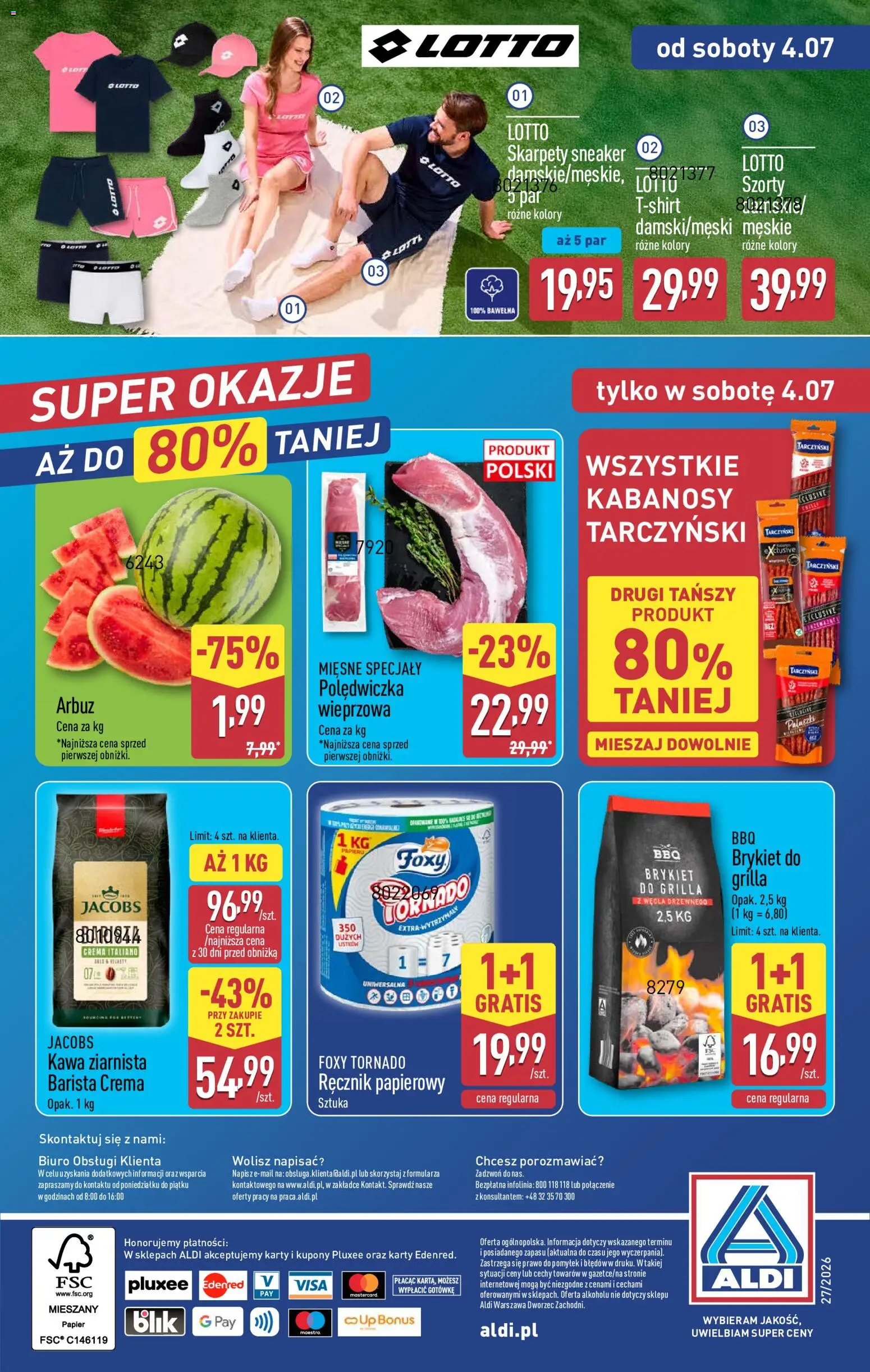 Aldi Polsko leták - Artykuły przemysłowe i tekstylia od 02.07.2026 | Strana: 12 | Produkty: Barista crema, Jacobs, Crema, Karty