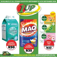 1UP Cash & Carry specials catalogue – valid from 08/09/2026 | Page: 4 | Products: Diapers, Bath, Powder, Soap